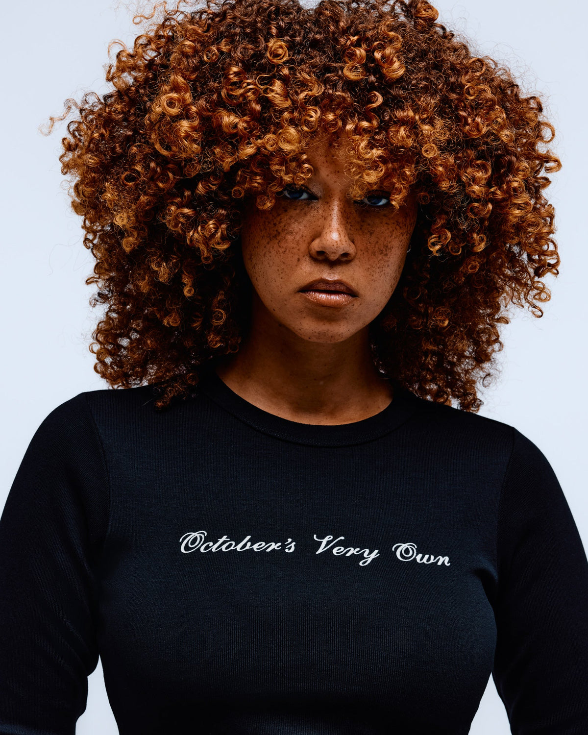 Script  Long-Sleeve Tee - Black