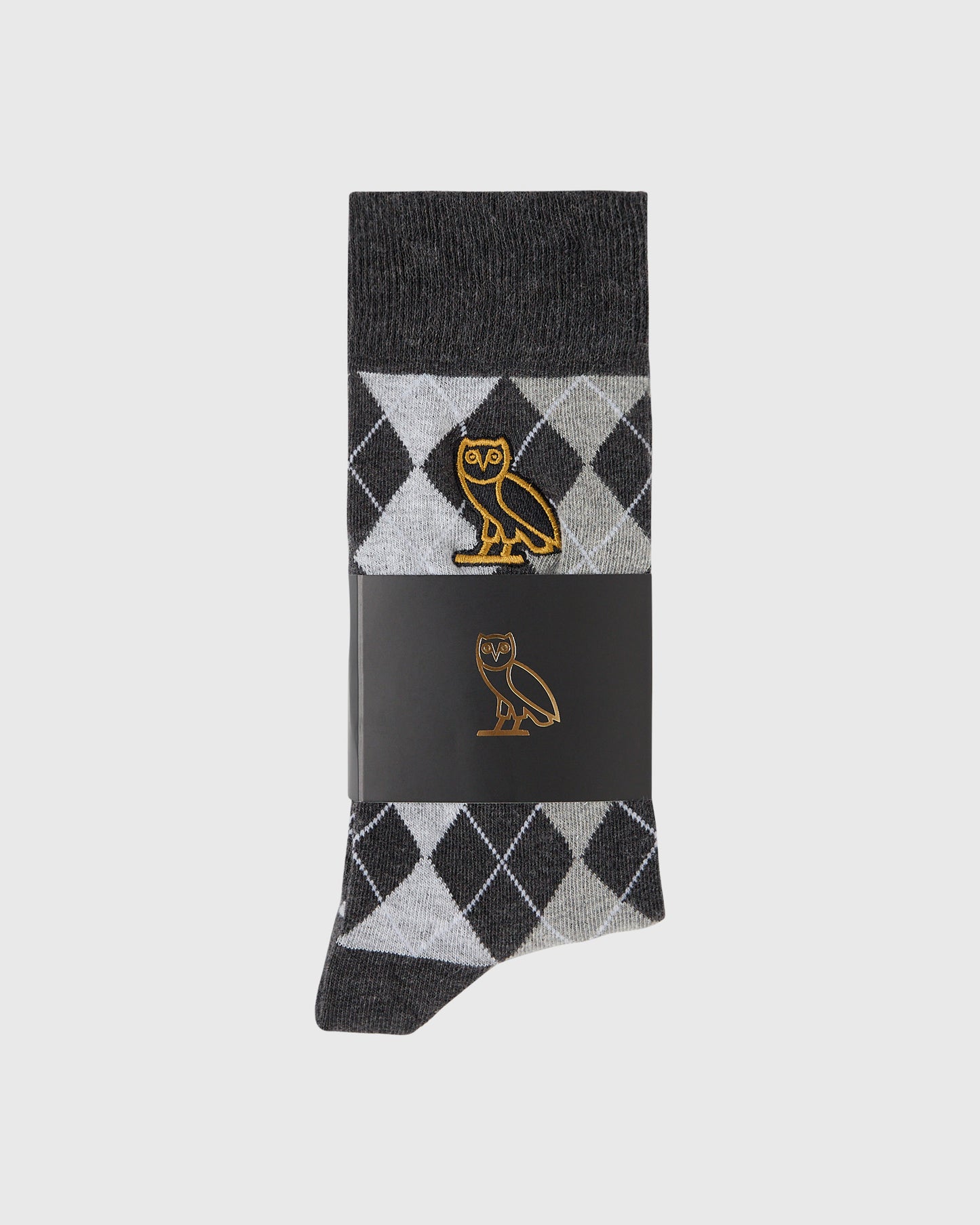 OVO Golf Argyle Sock - Black