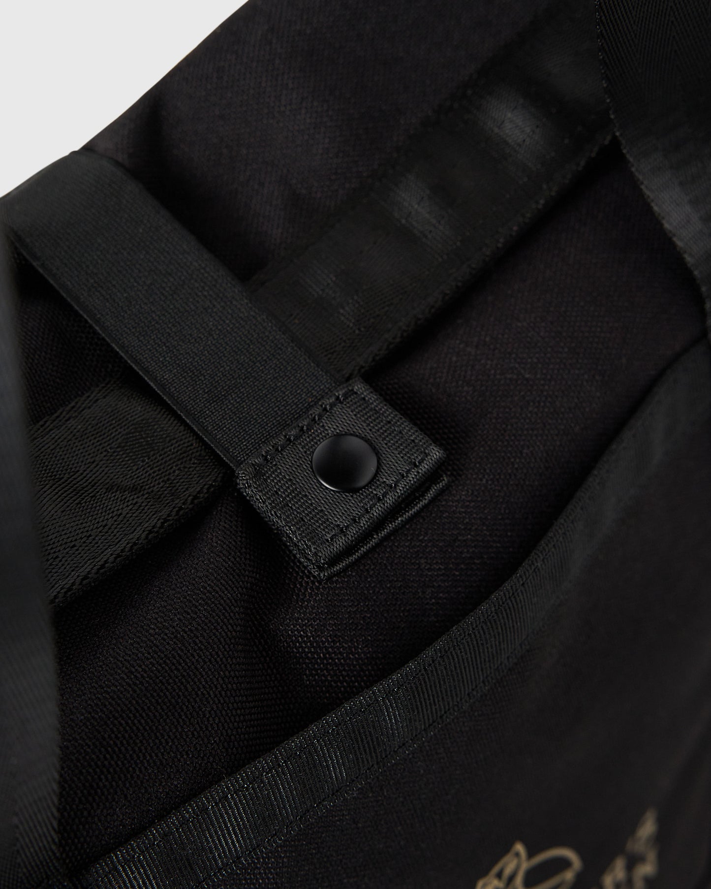 Roll Top Tote Bag - Black