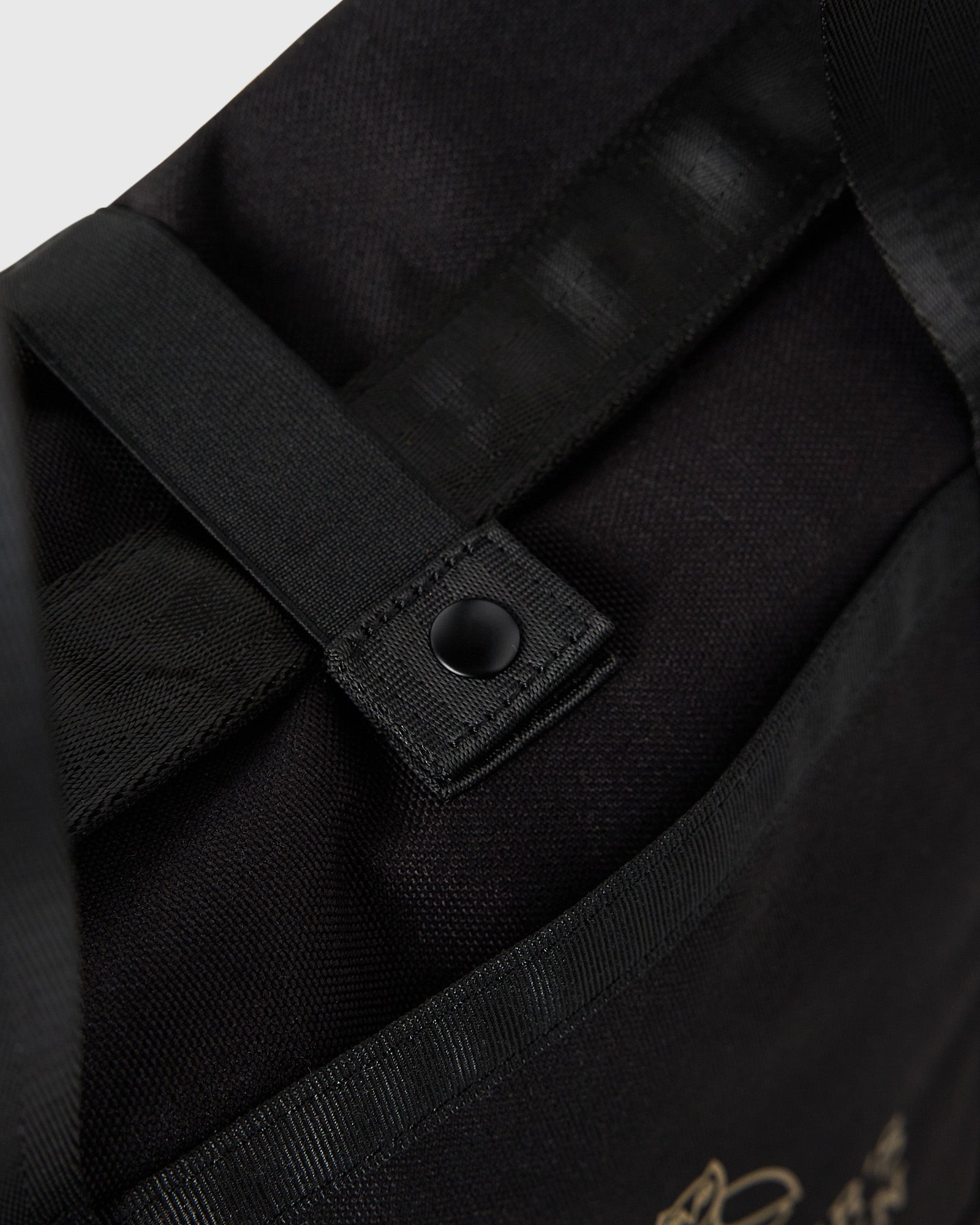 Roll Top Tote Bag - Black