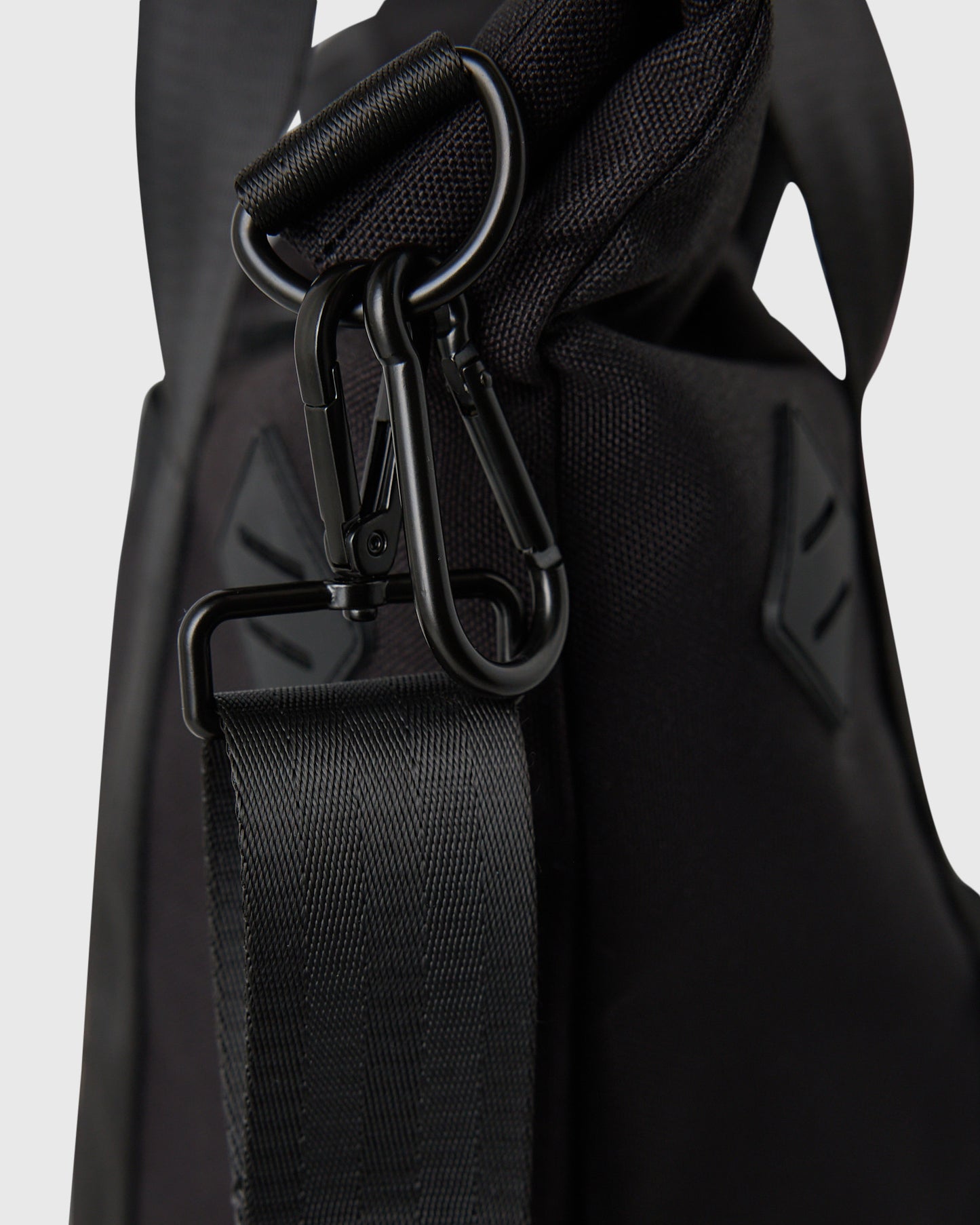Roll Top Tote Bag - Black