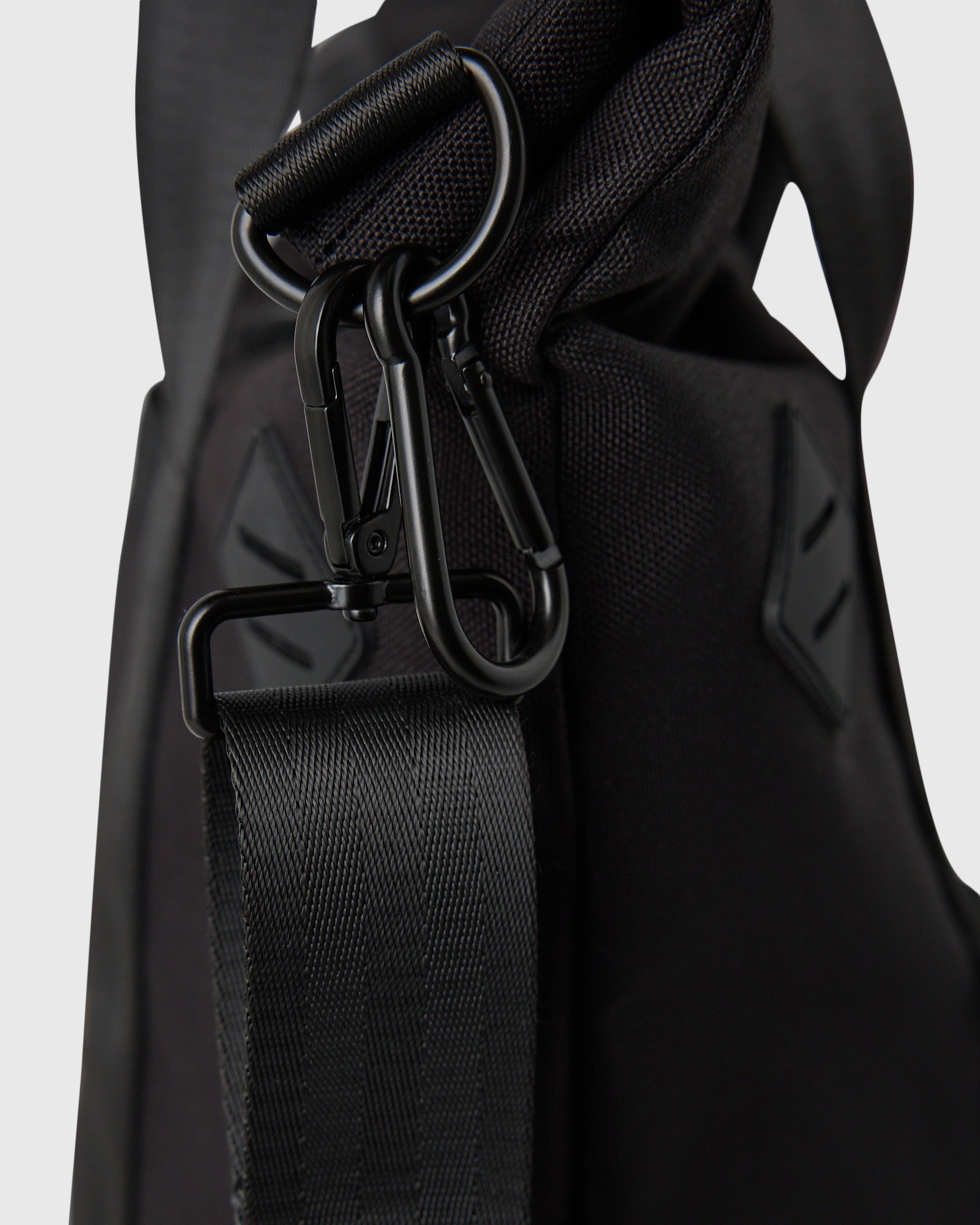 Roll Top Tote Bag - Black