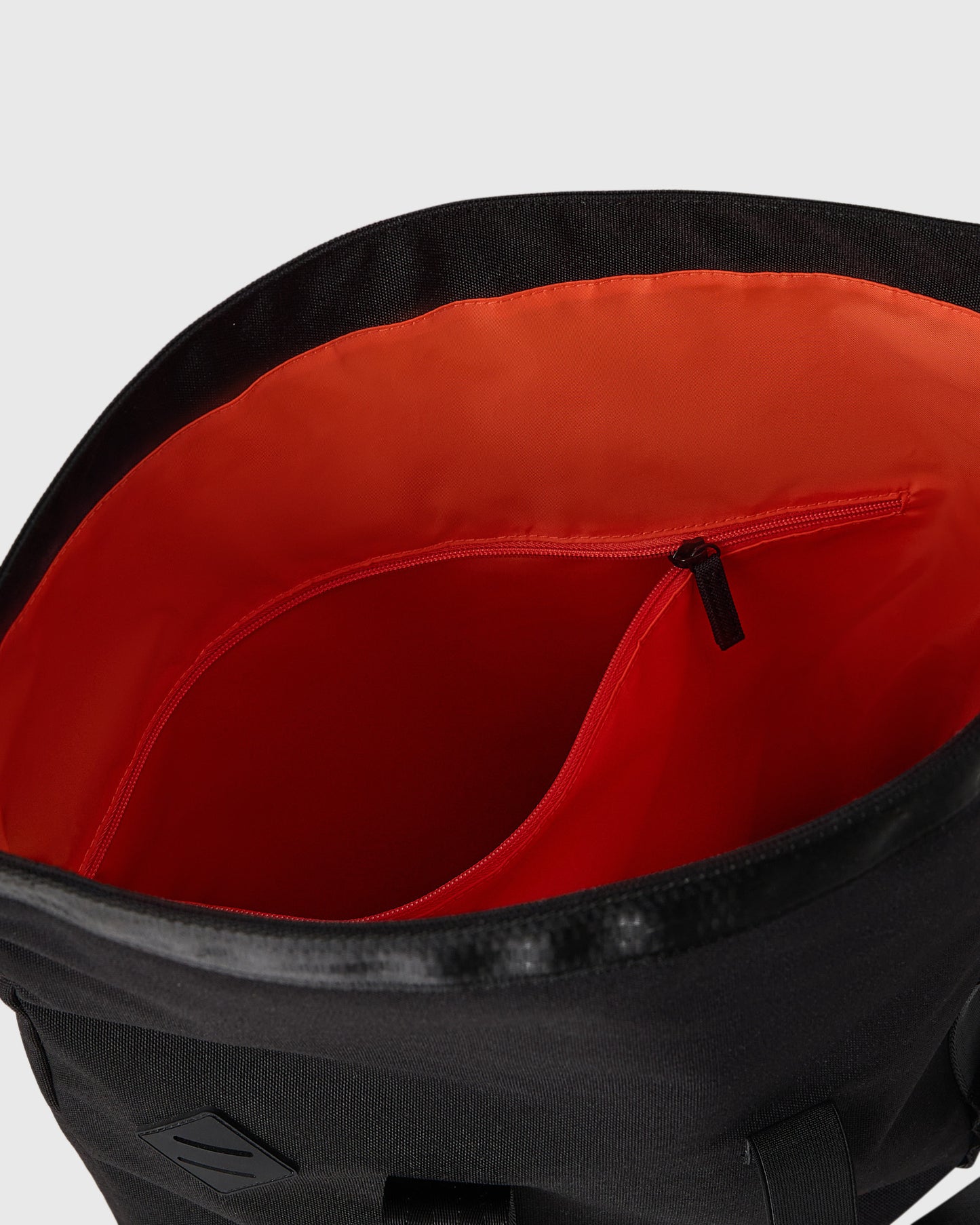 Roll Top Tote Bag - Black