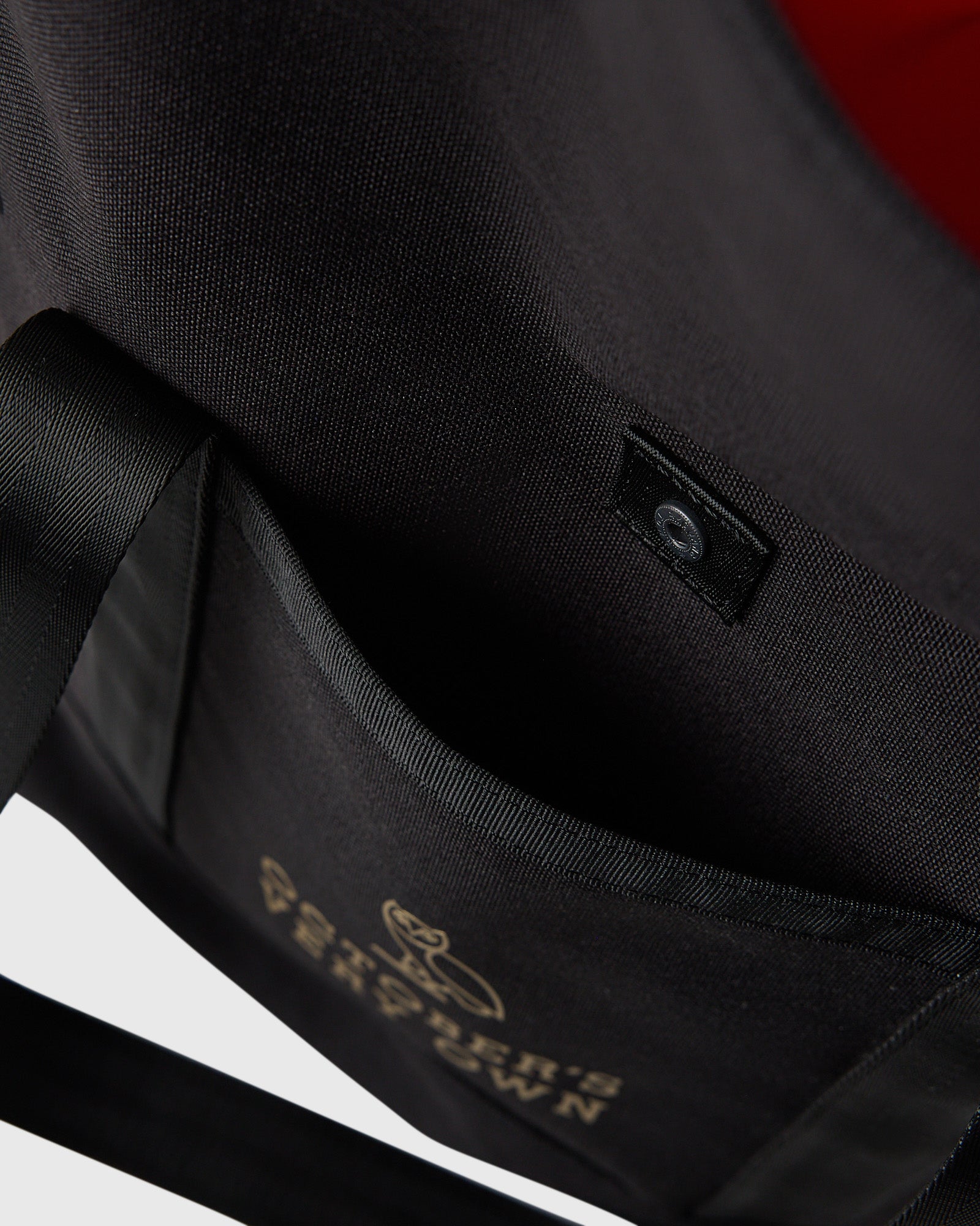 Roll Top Tote Bag - Black