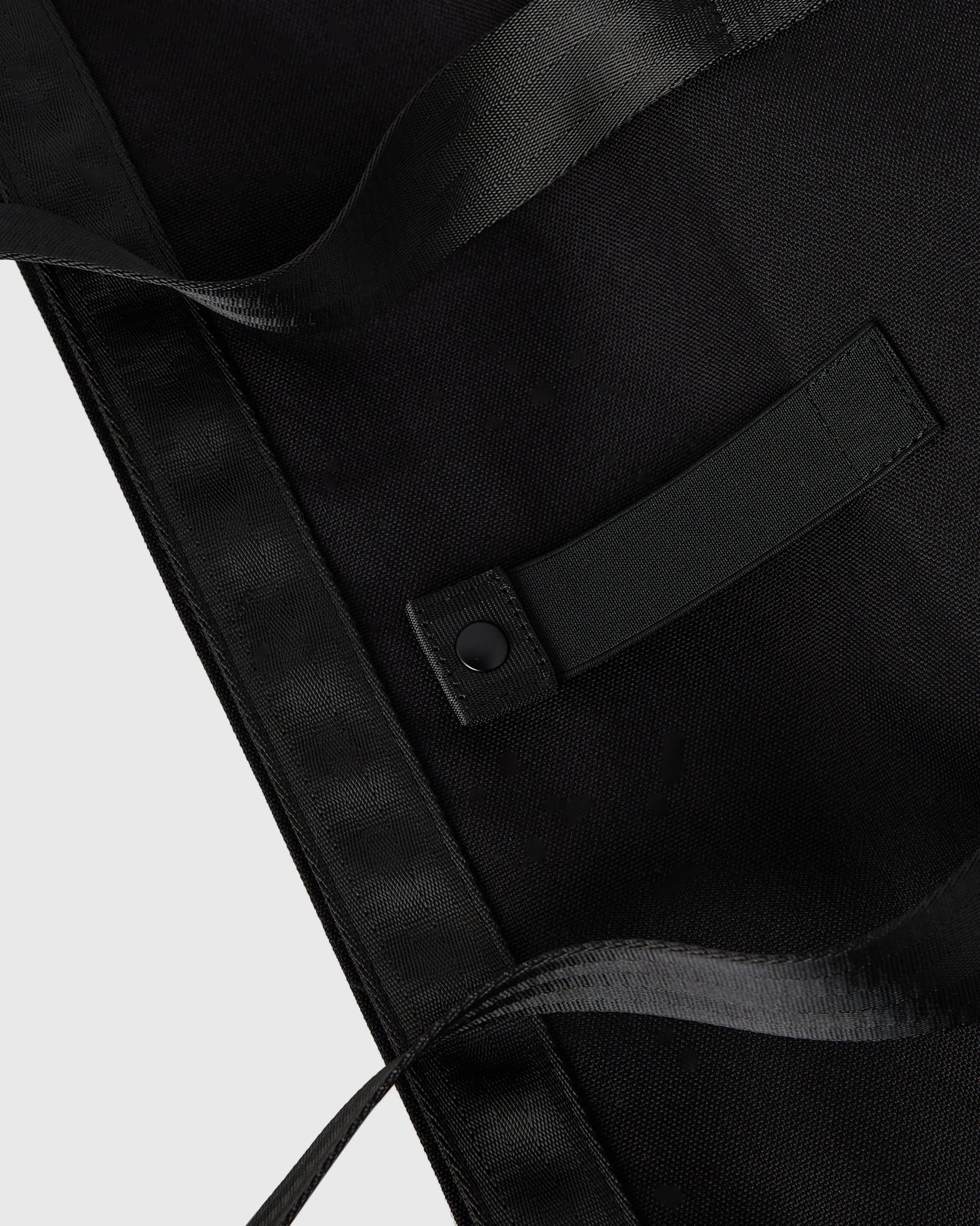 Roll Top Tote Bag - Black