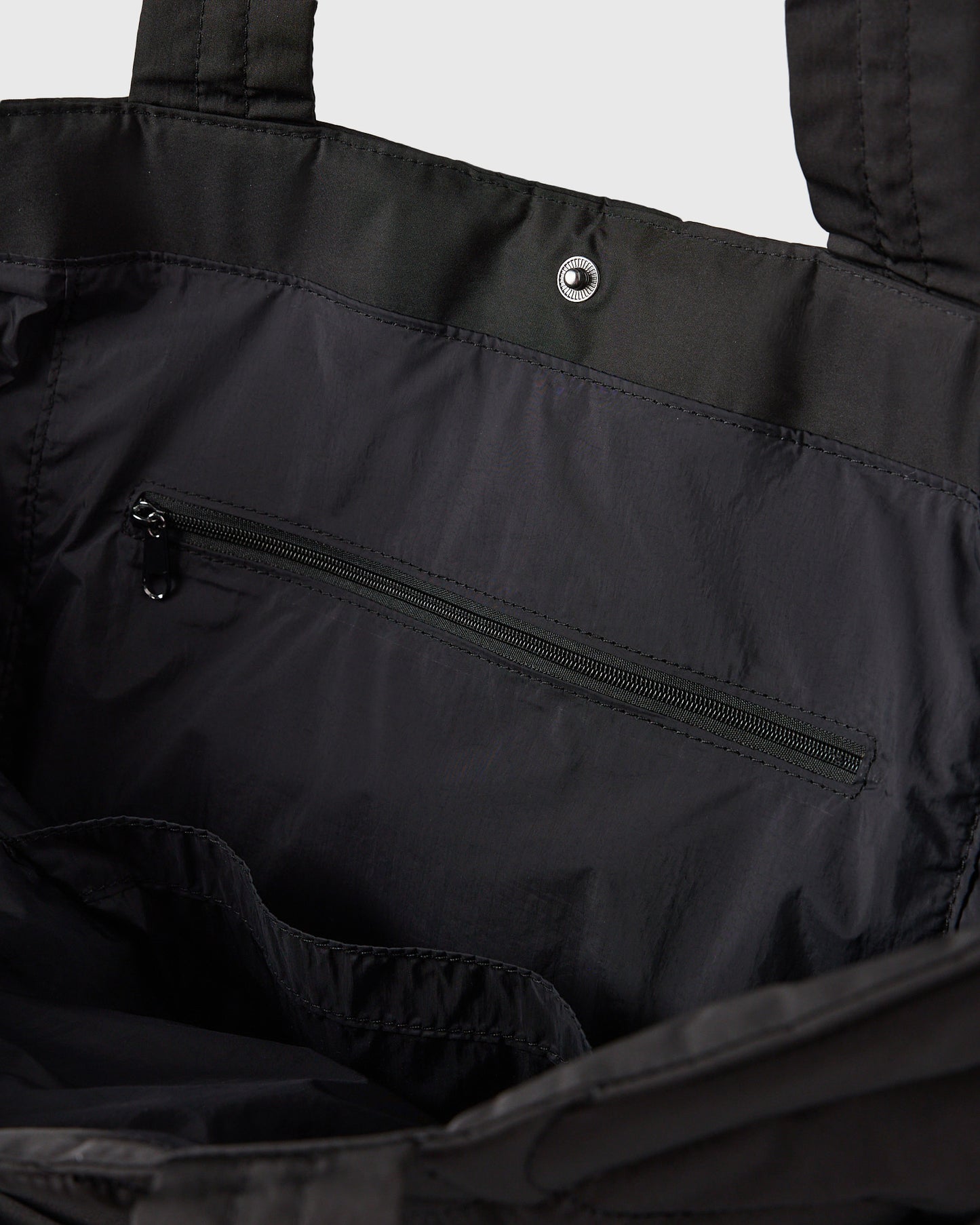 Quilted Puffer Tote - Black