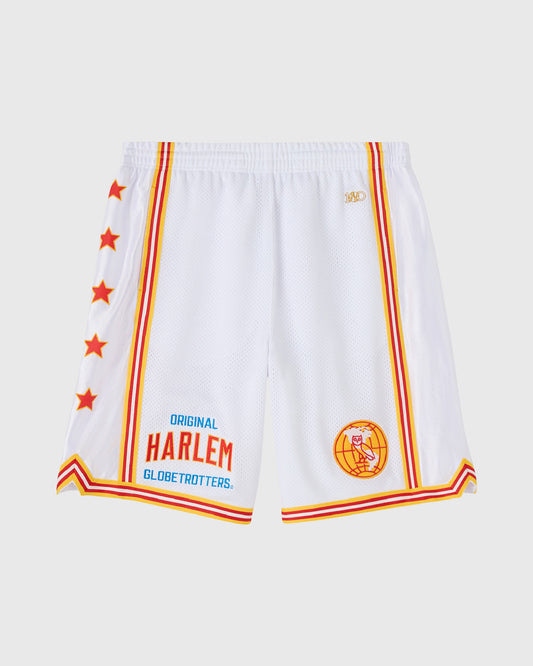 Harlem Globetrotters Basketball Short - White