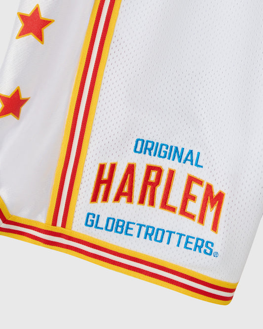 Harlem Globetrotters Basketball Short - White