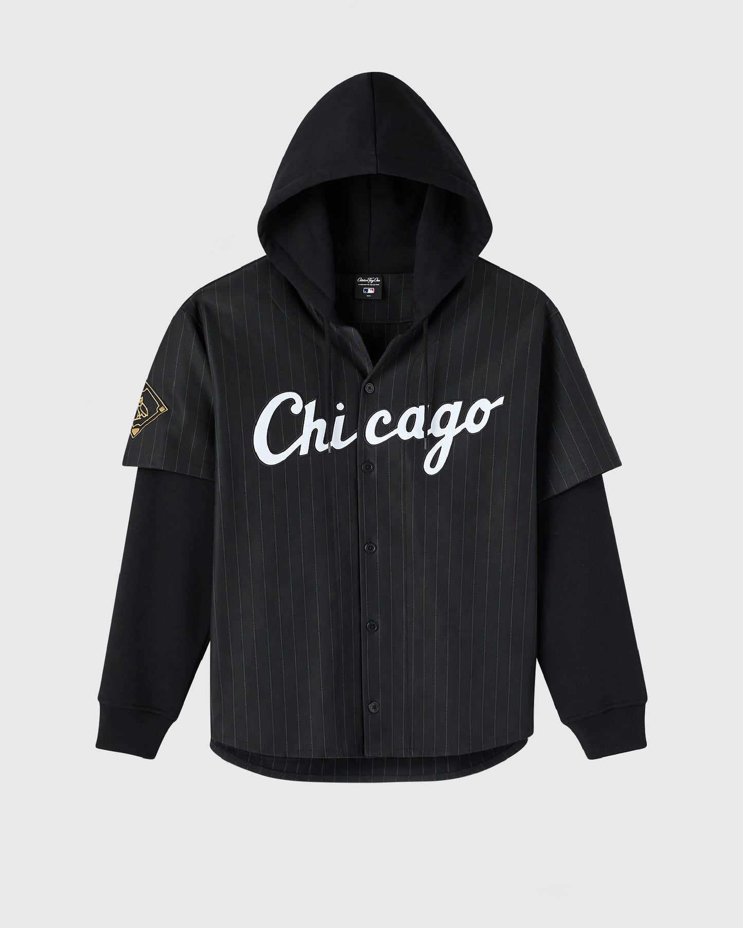 Chicago White Sox Layered Hoodie - Black