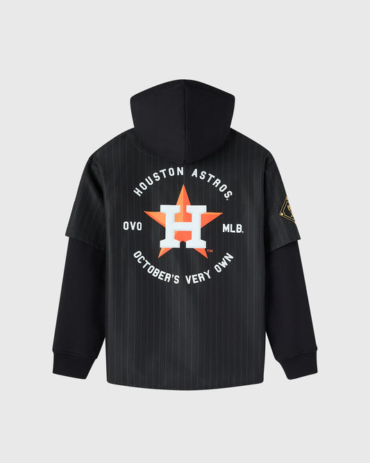 Houston Astros Layered Hoodie - Black