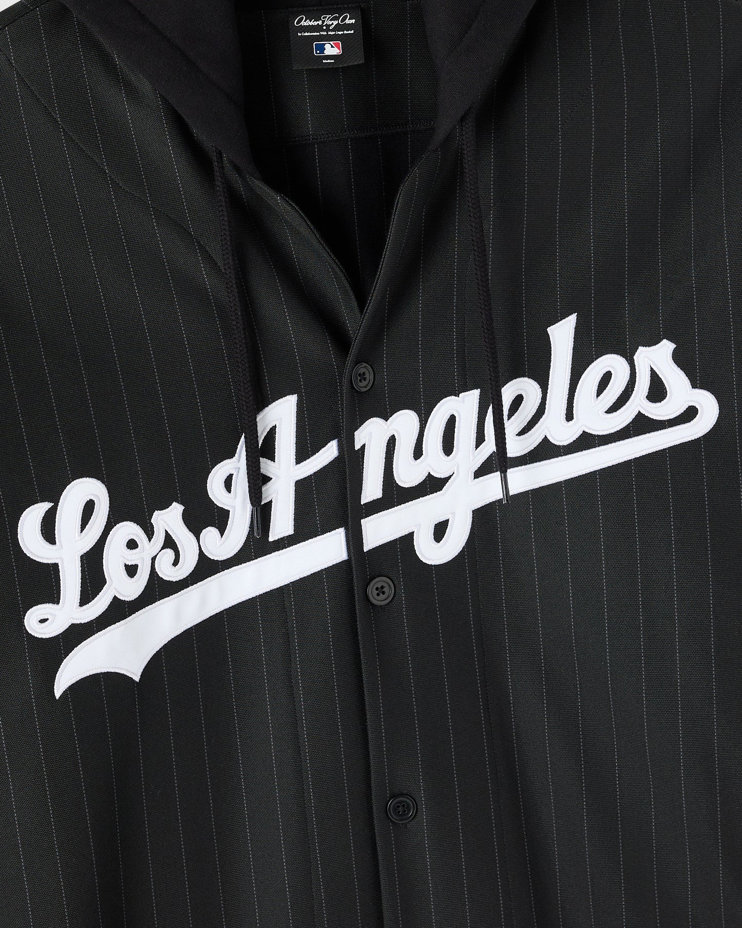 Los Angeles Dodgers Layered Hoodie - Black