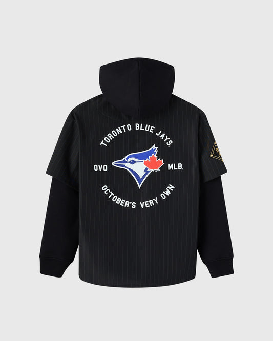 Toronto Blue Jays Layered Hoodie - Black