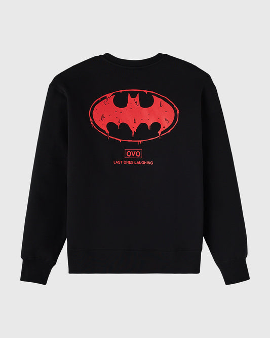 Bat Smile Crewneck Sweatshirt - Black