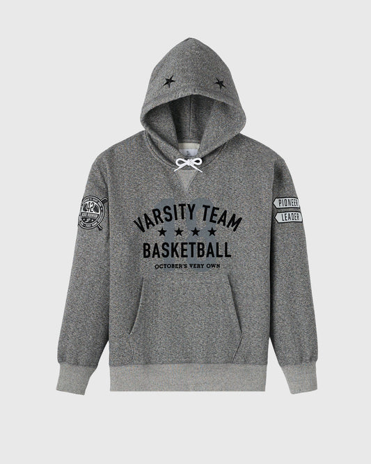 Jackie Robinson Hoodie - Black Heather Grey