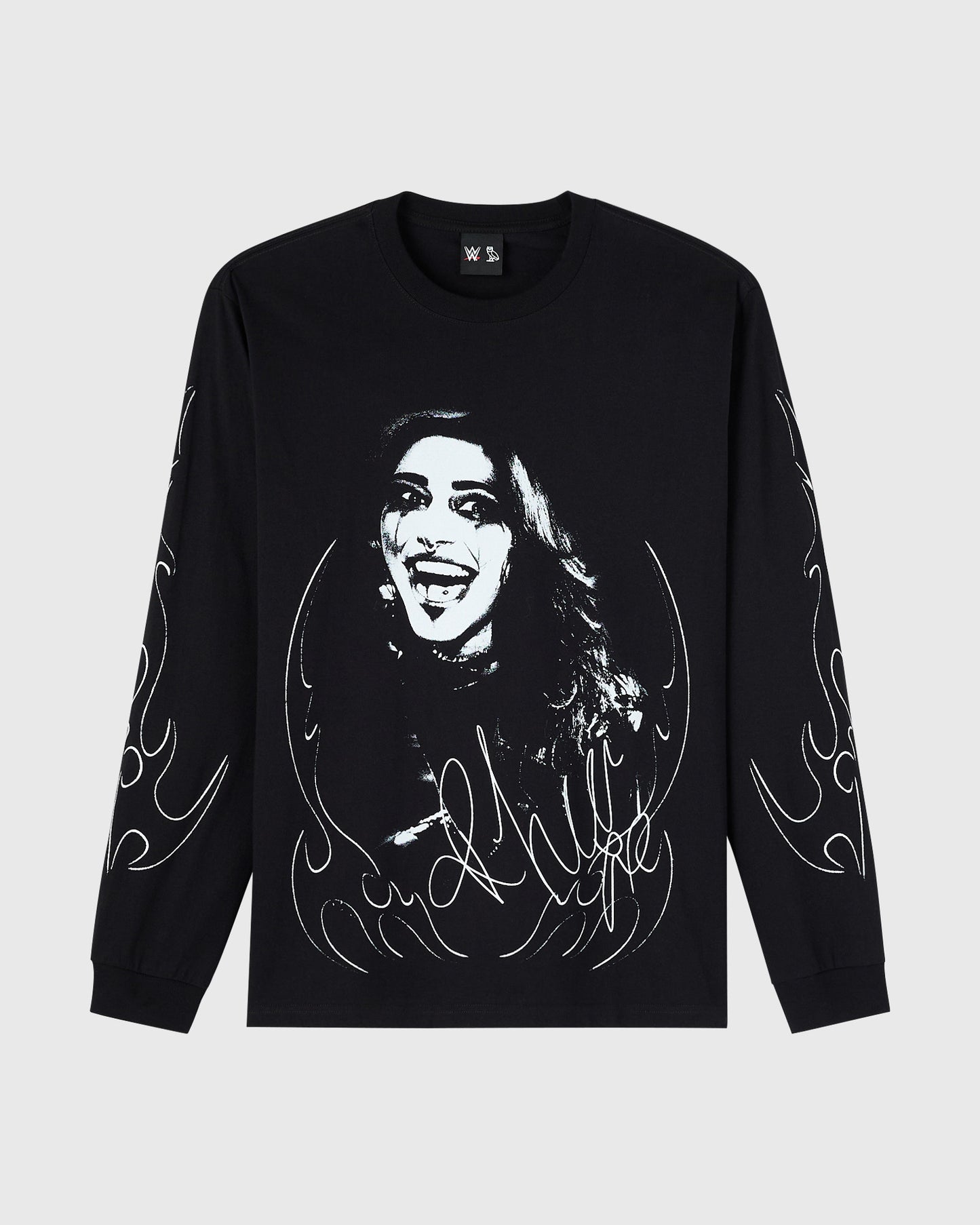 WWE Rhea Ripley Long-Sleeve Tee - Black