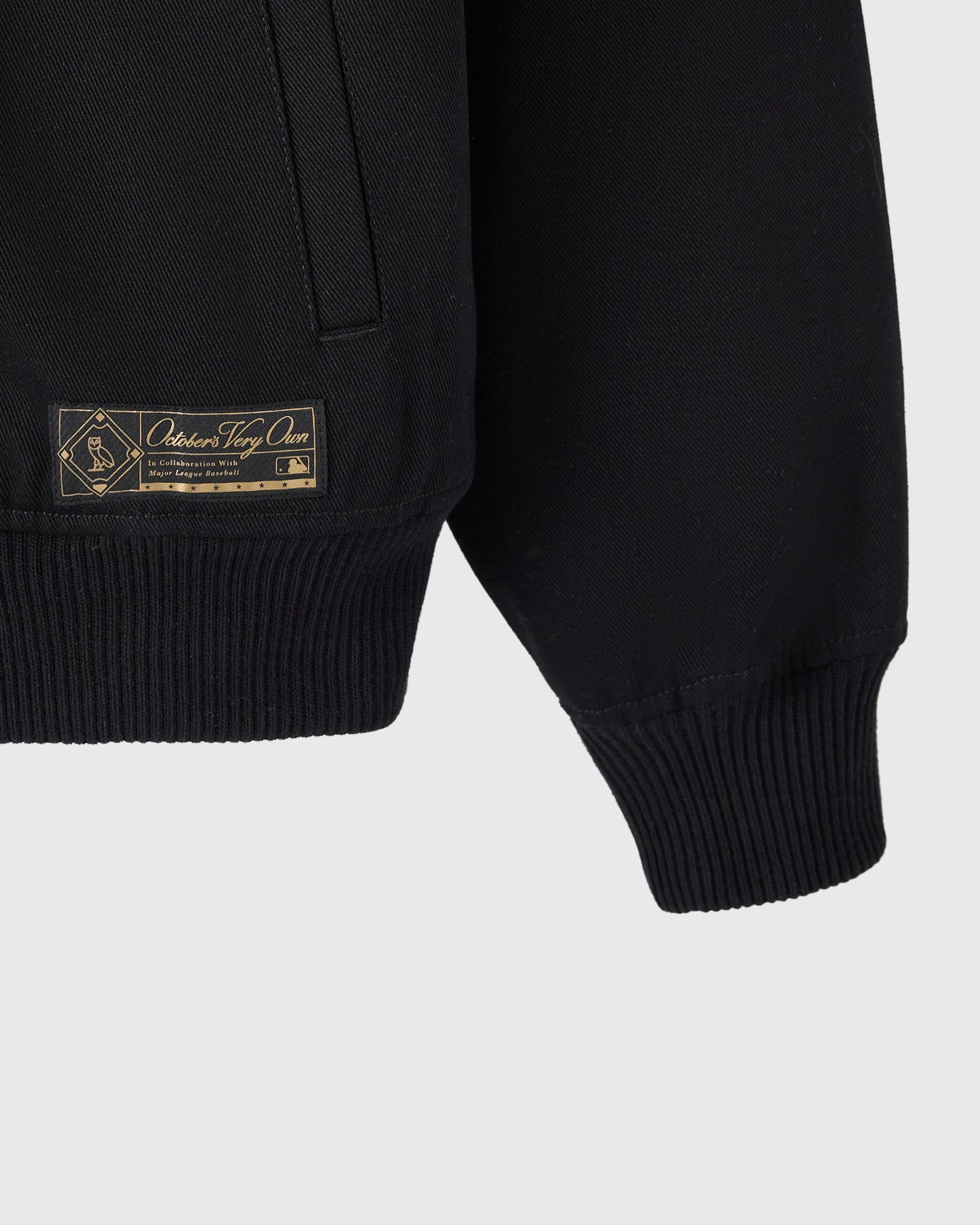 Blouson aviateur en twill isolé des White Sox de Chicago - Noir
