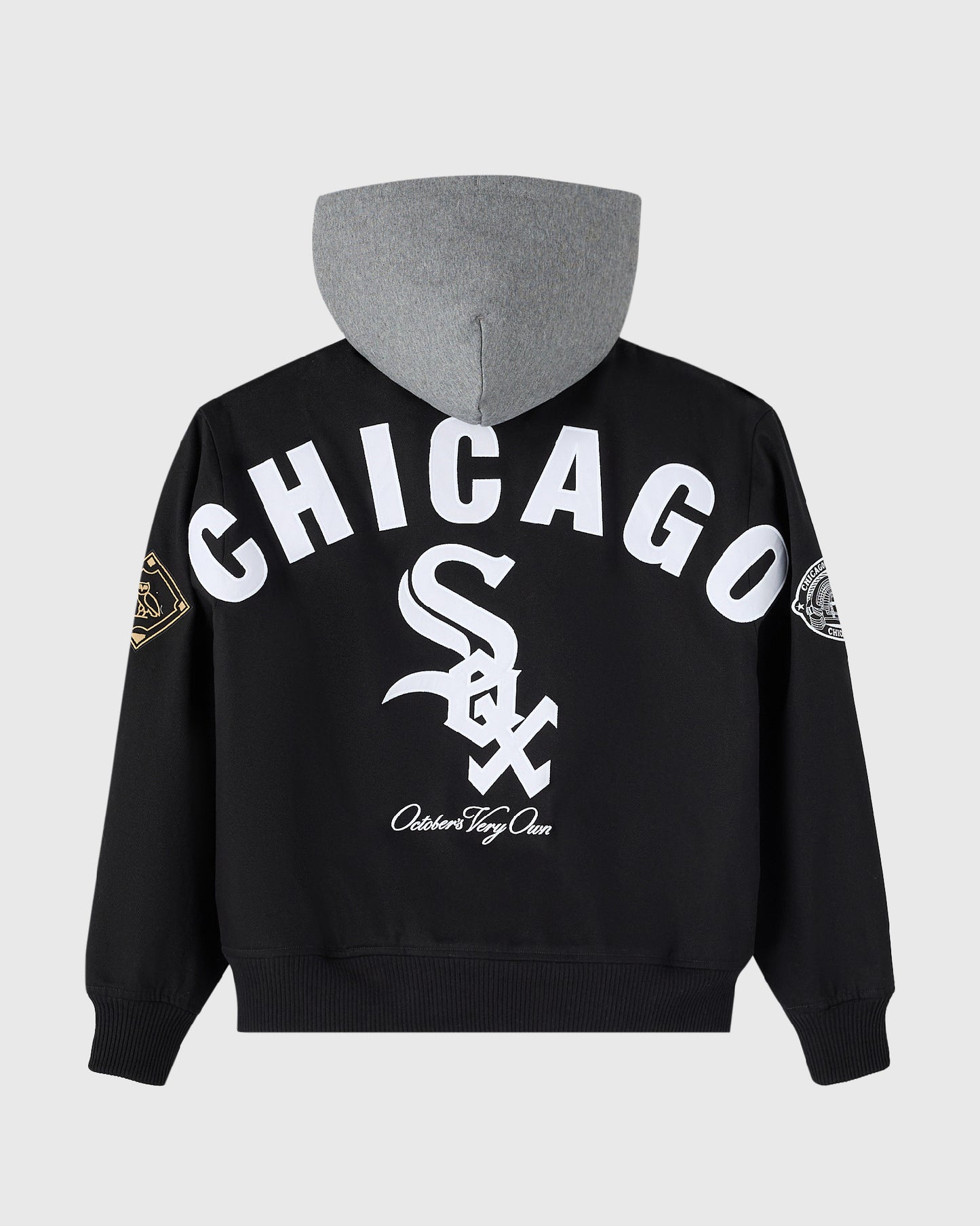 Blouson aviateur en twill isolé des White Sox de Chicago - Noir
