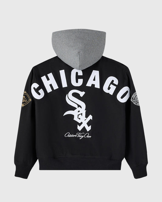 Chicago White Sox Insulated Twill Bomber - Black