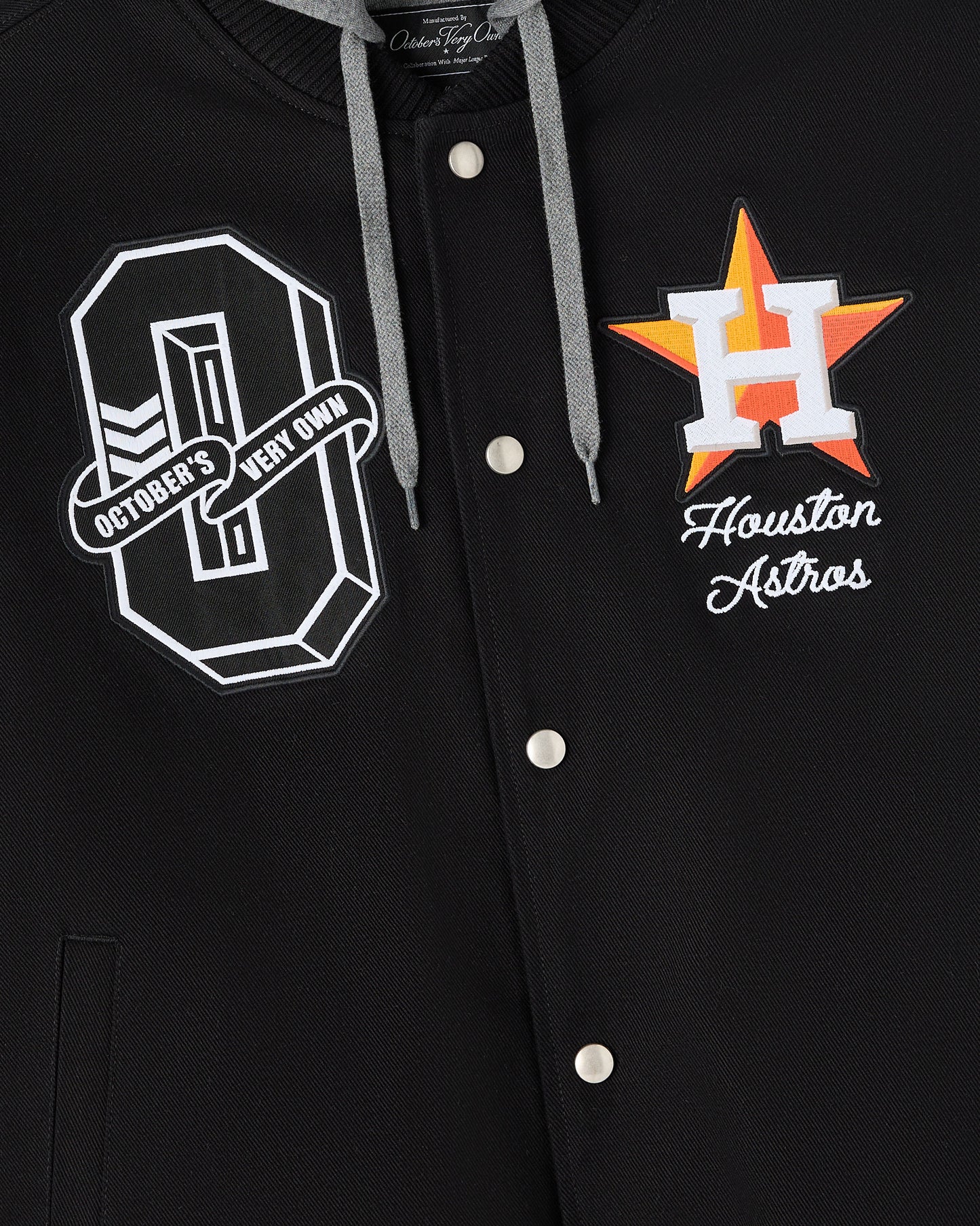 Houston Astros Insulated Twill Bomber - Black