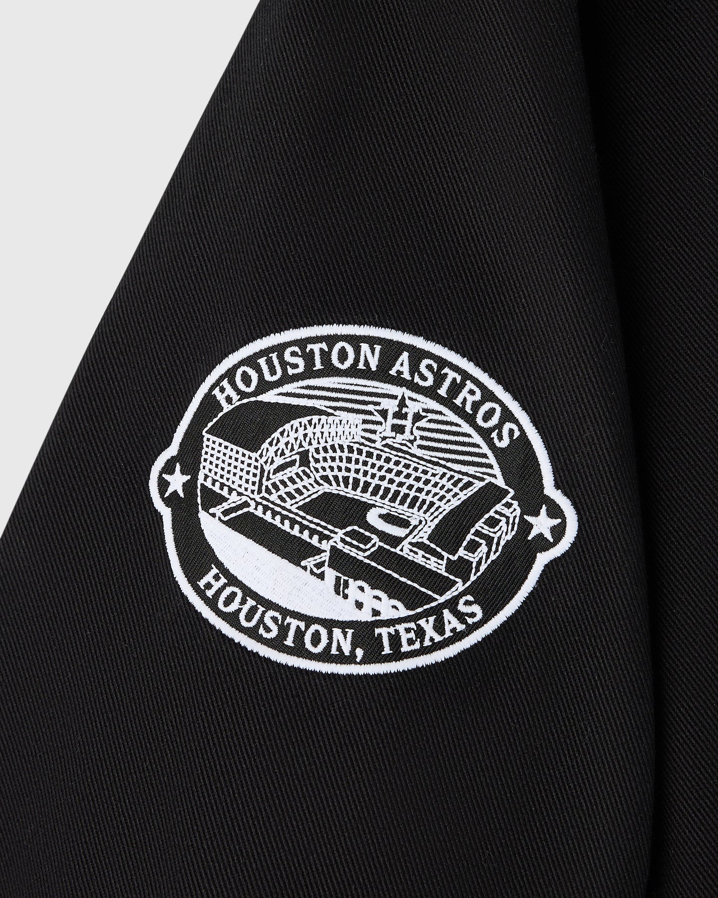 Houston Astros Insulated Twill Bomber - Black