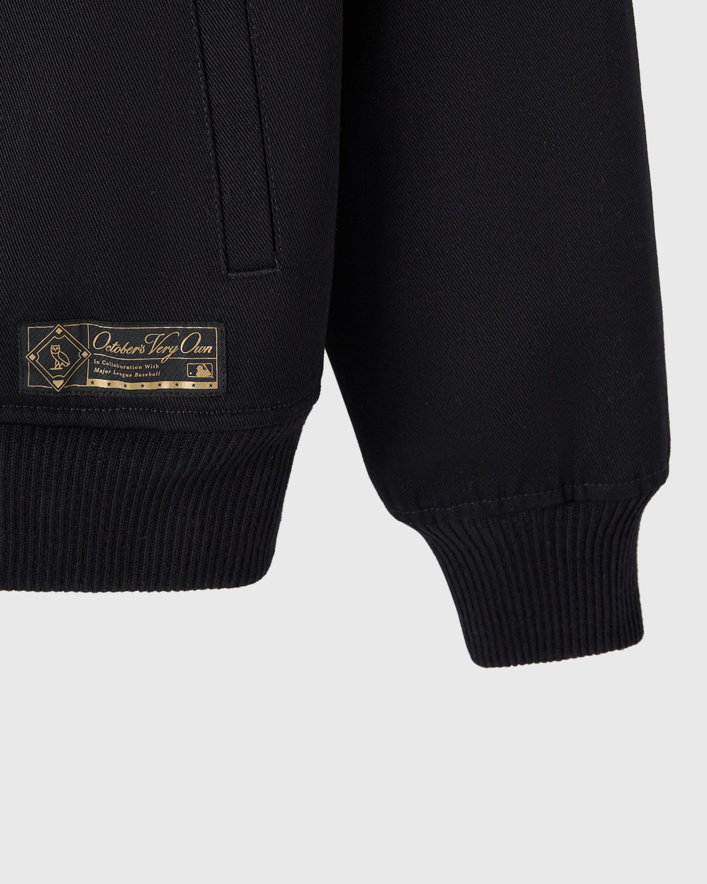 Los Angeles Dodgers Insulated Twill Bomber - Black