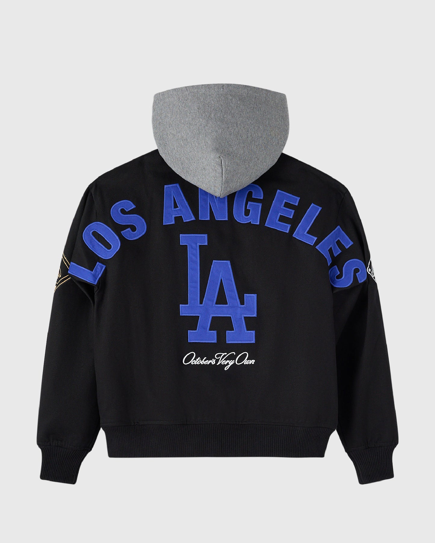 Los Angeles Dodgers Insulated Twill Bomber - Black