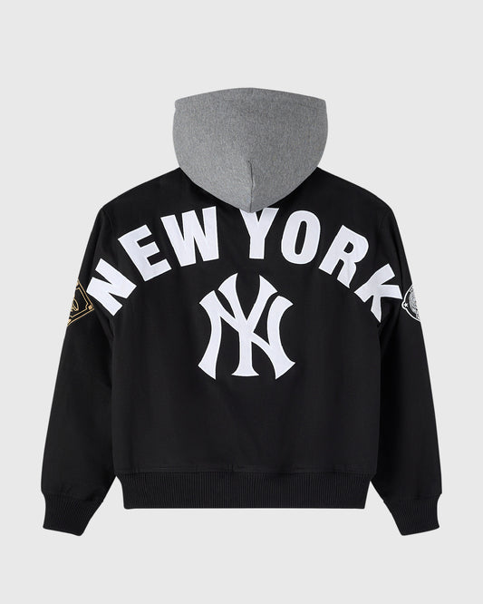 New York Yankees Insulated Twill Bomber - Black