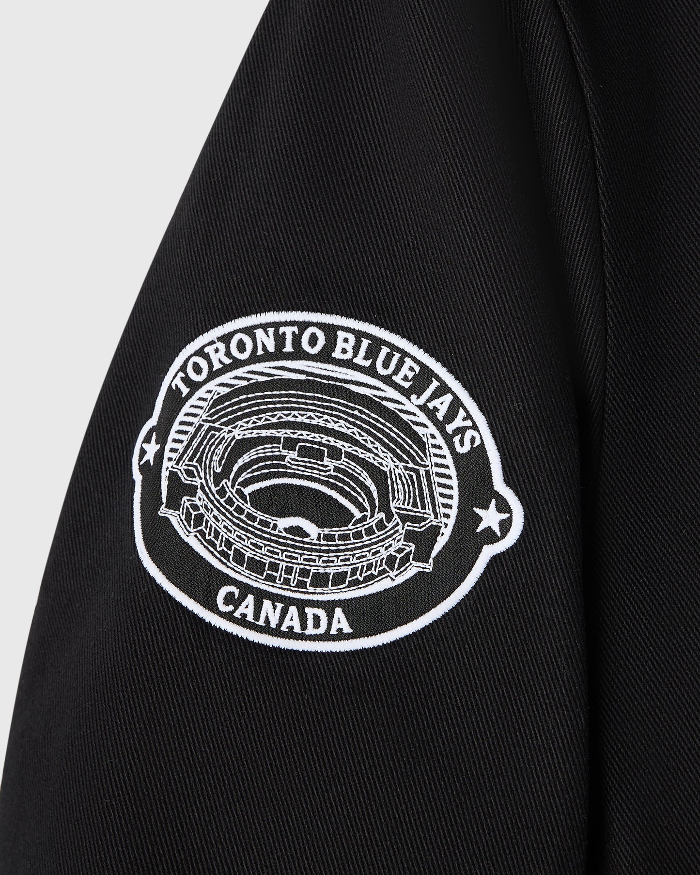 Toronto Blue Jays Insulated Twill Bomber - Black