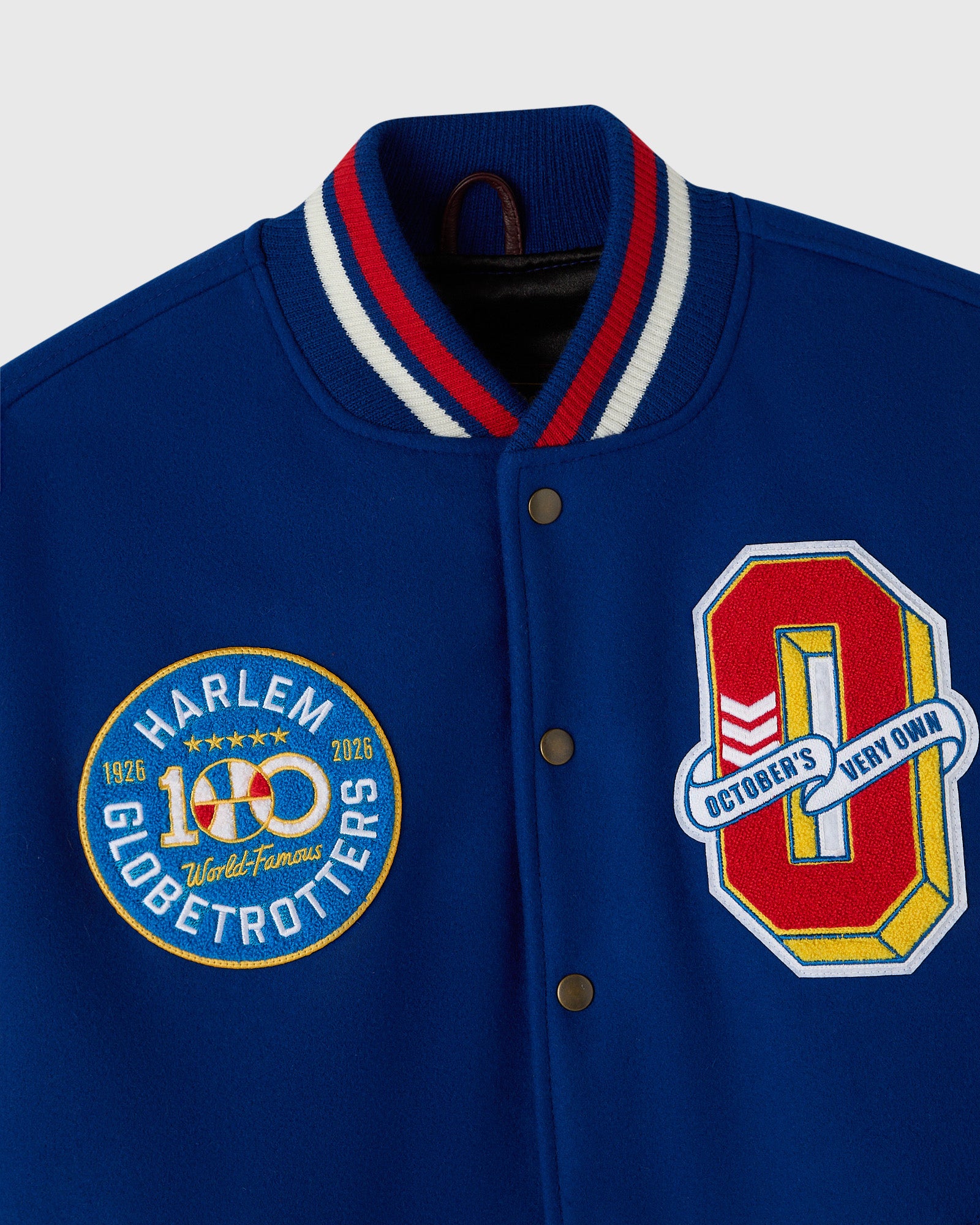 Harlem Globetrotters Varsity Jacket - Blue – October's Very Own