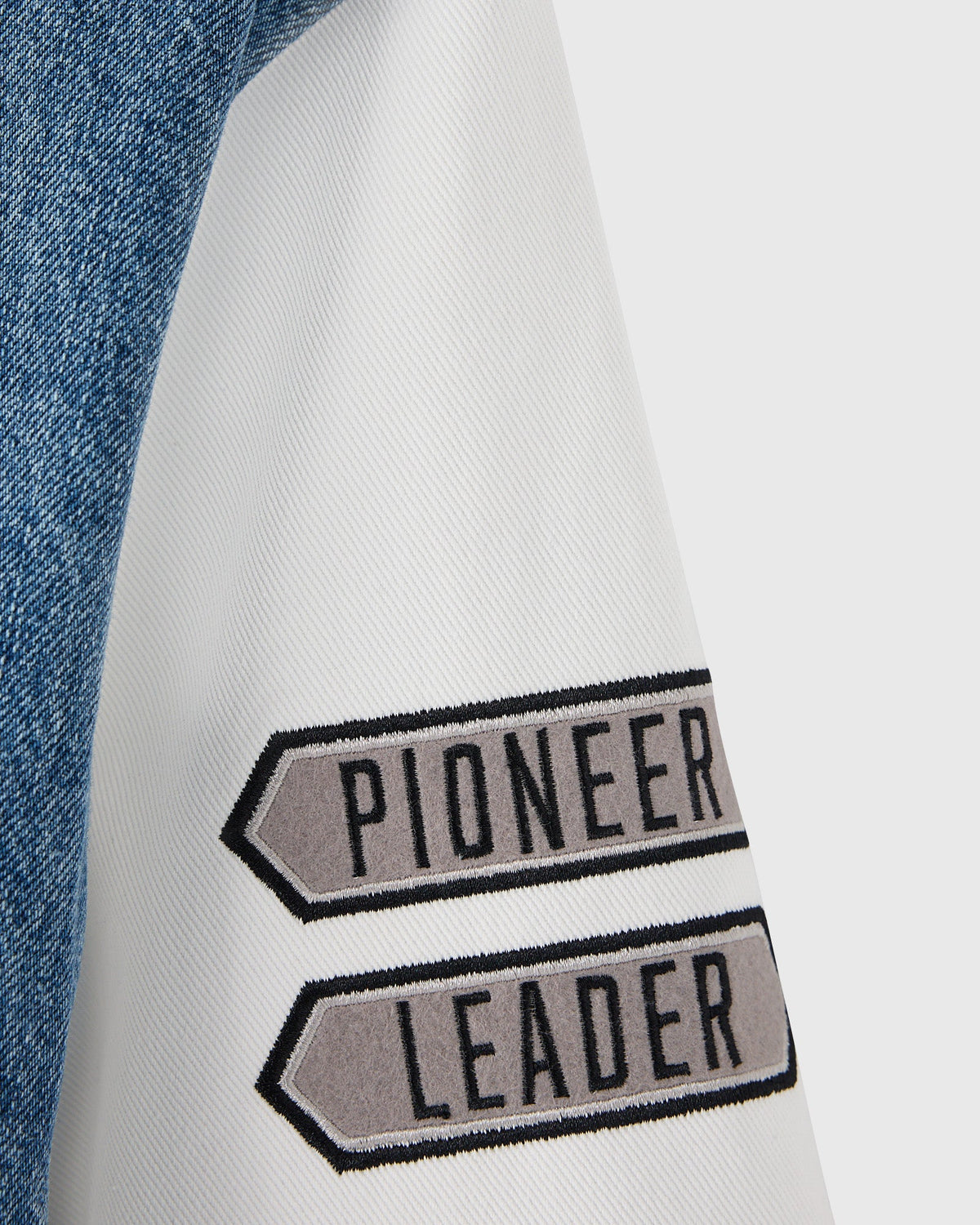Jackie Robinson Varsity Jacket - Washed Indigo Denim