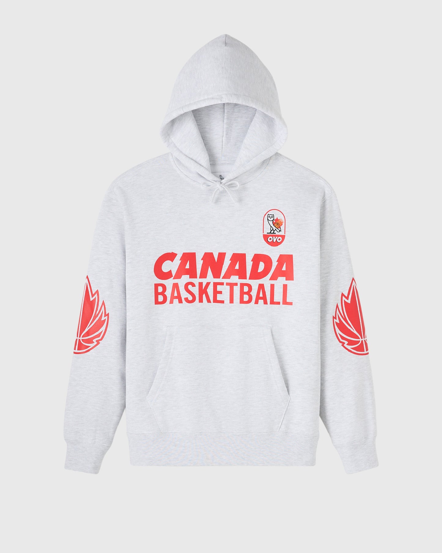 Canada Basketball Hoodie - Ash Heather Grey