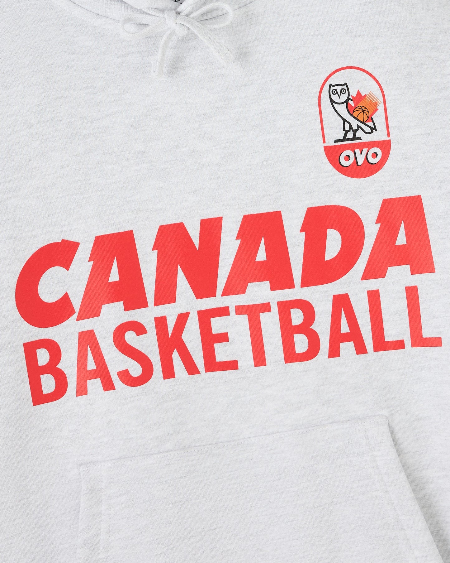 Canada Basketball Hoodie - Ash Heather Grey
