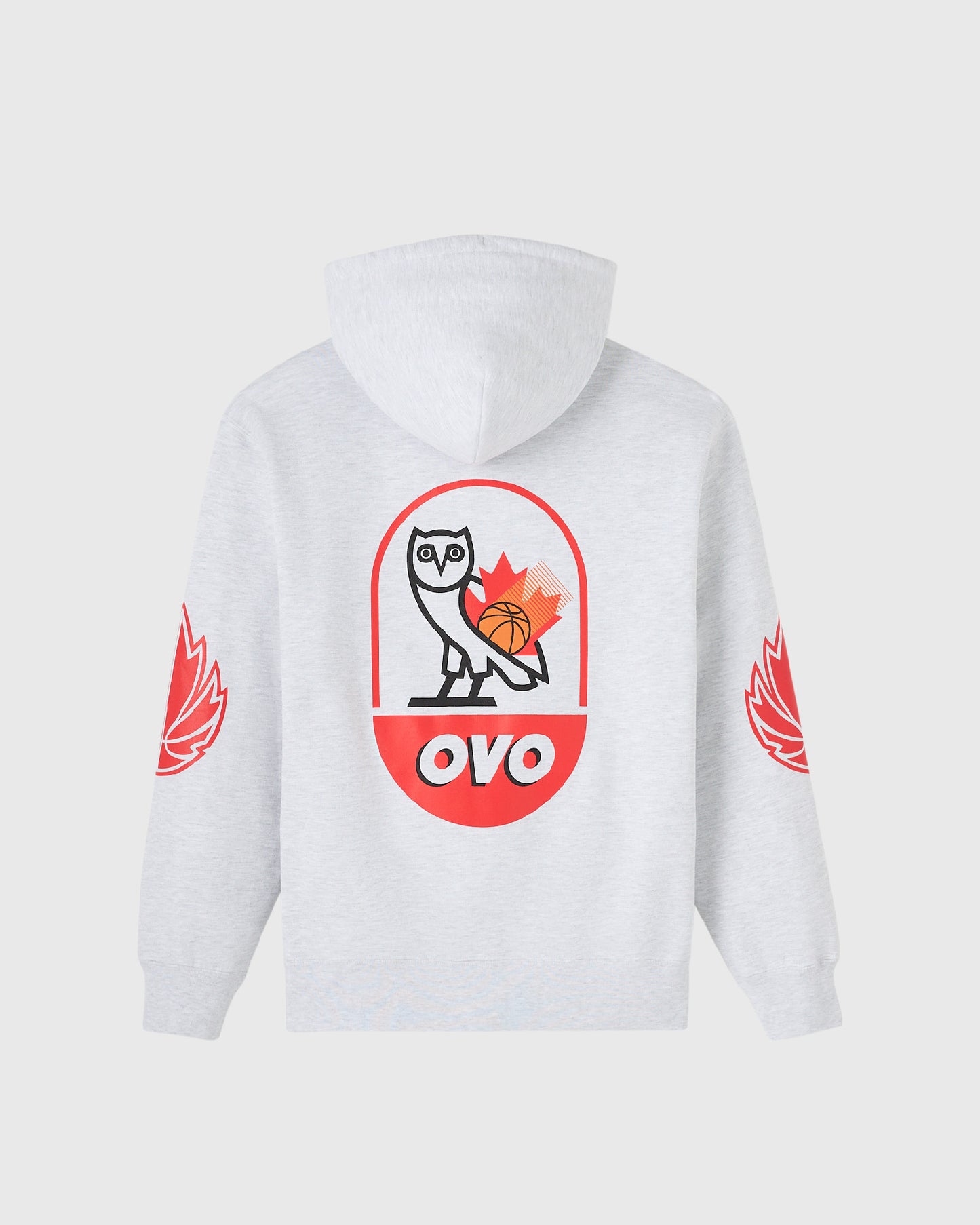 Canada Basketball Hoodie - Ash Heather Grey