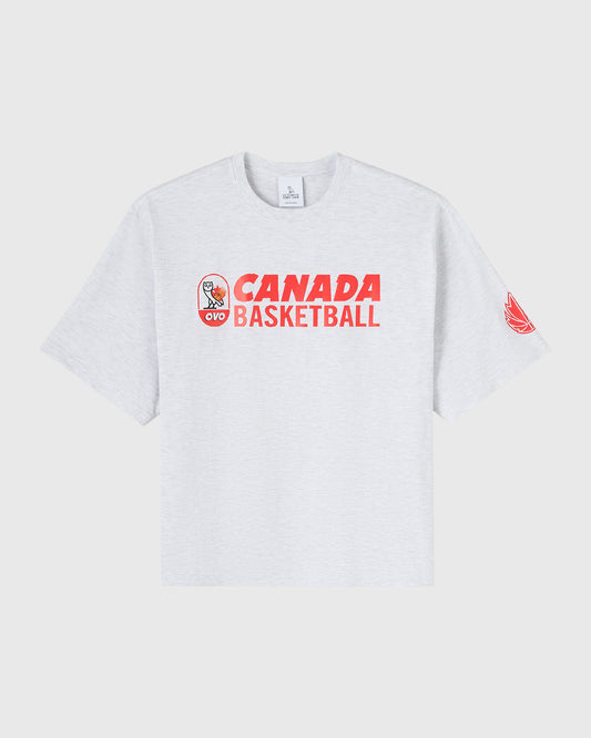 Canada Basketball Tee - Ash Heather Grey
