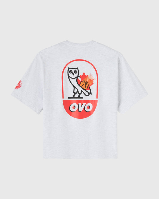 Canada Basketball Tee - Ash Heather Grey