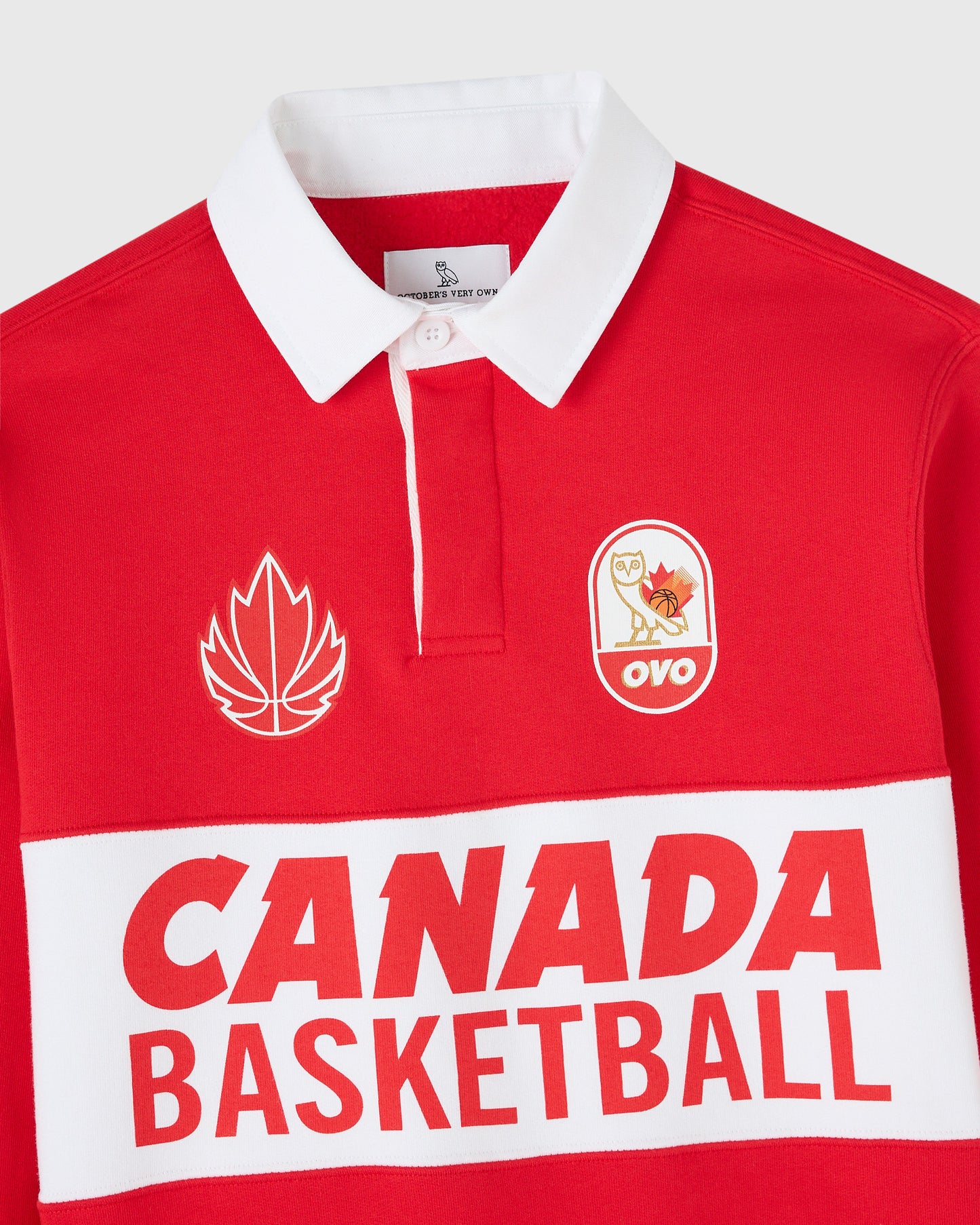 Canada Basketball Rugby Polo - Red
