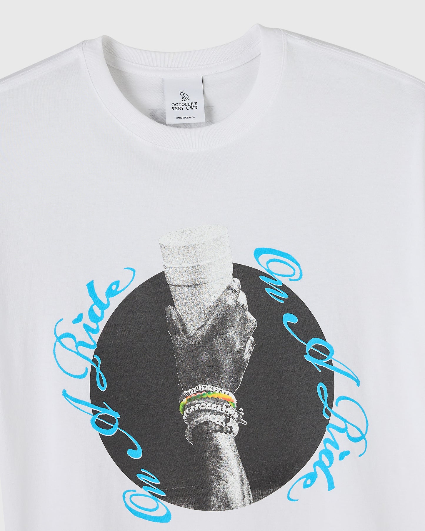 TEE AJUSTÉ GRAPHIQUE THEO SKUDRA WAYNE - BLANC