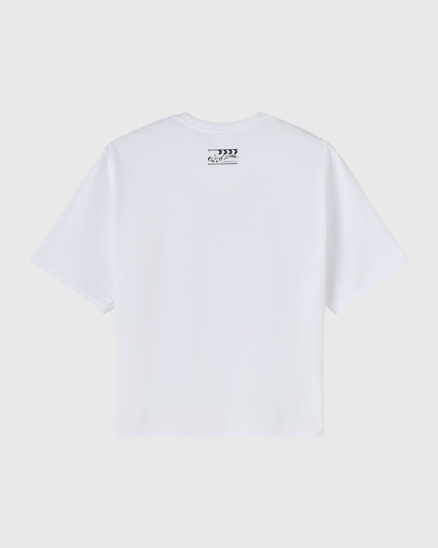 Theo Skudra T-shirt coupe ample lourd "On A Ride" - BLANC