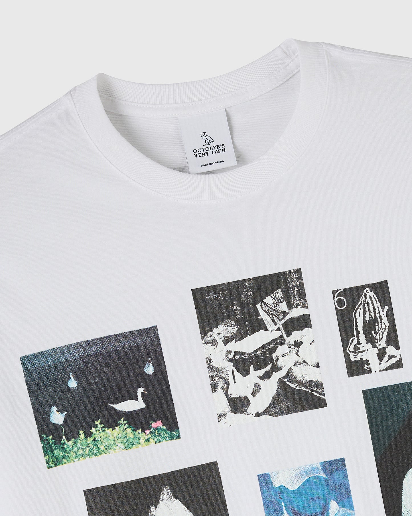 T-shirt graphique Theo Skudra Collage - BLANC