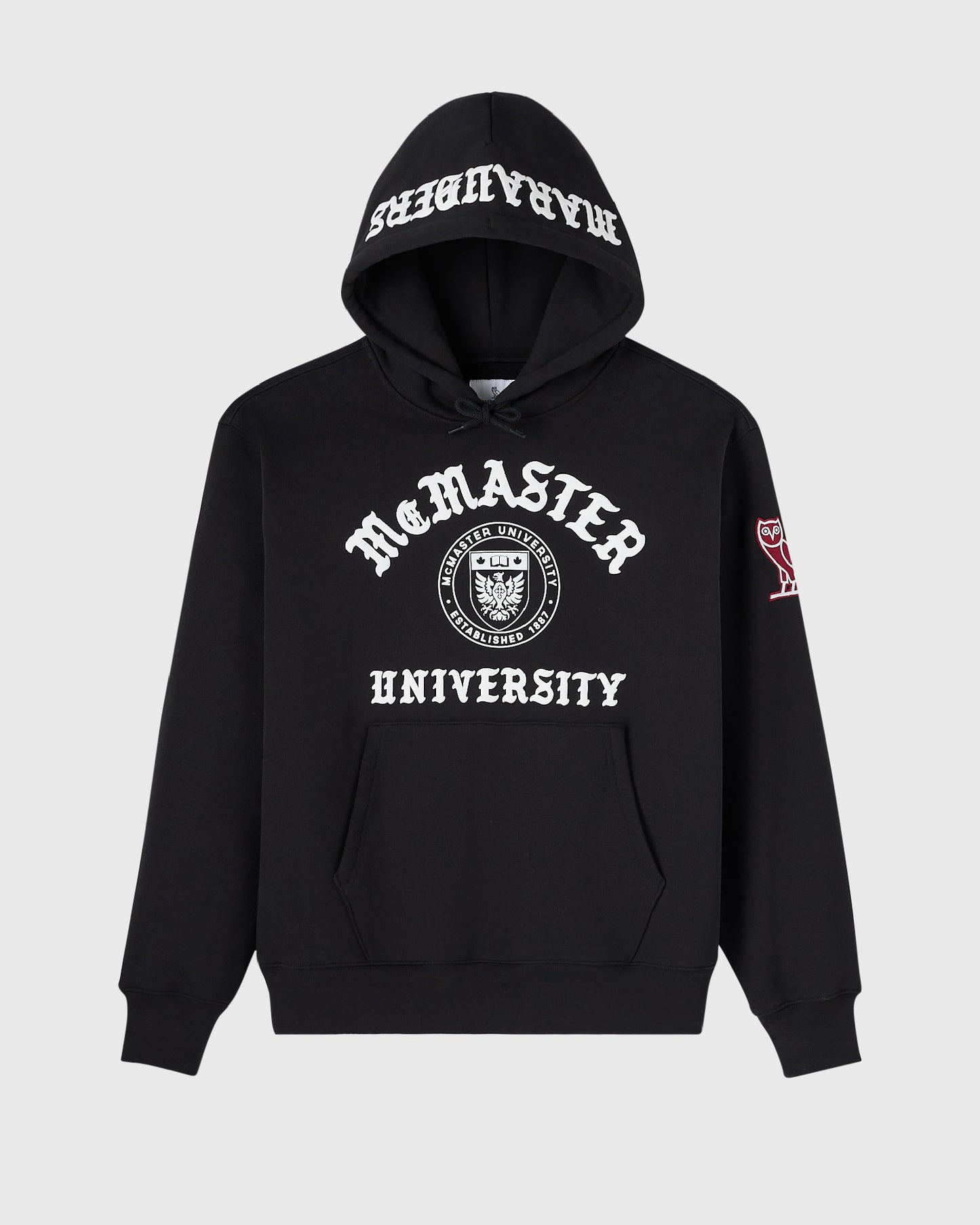Sweat à capuche Université McMaster - Noir