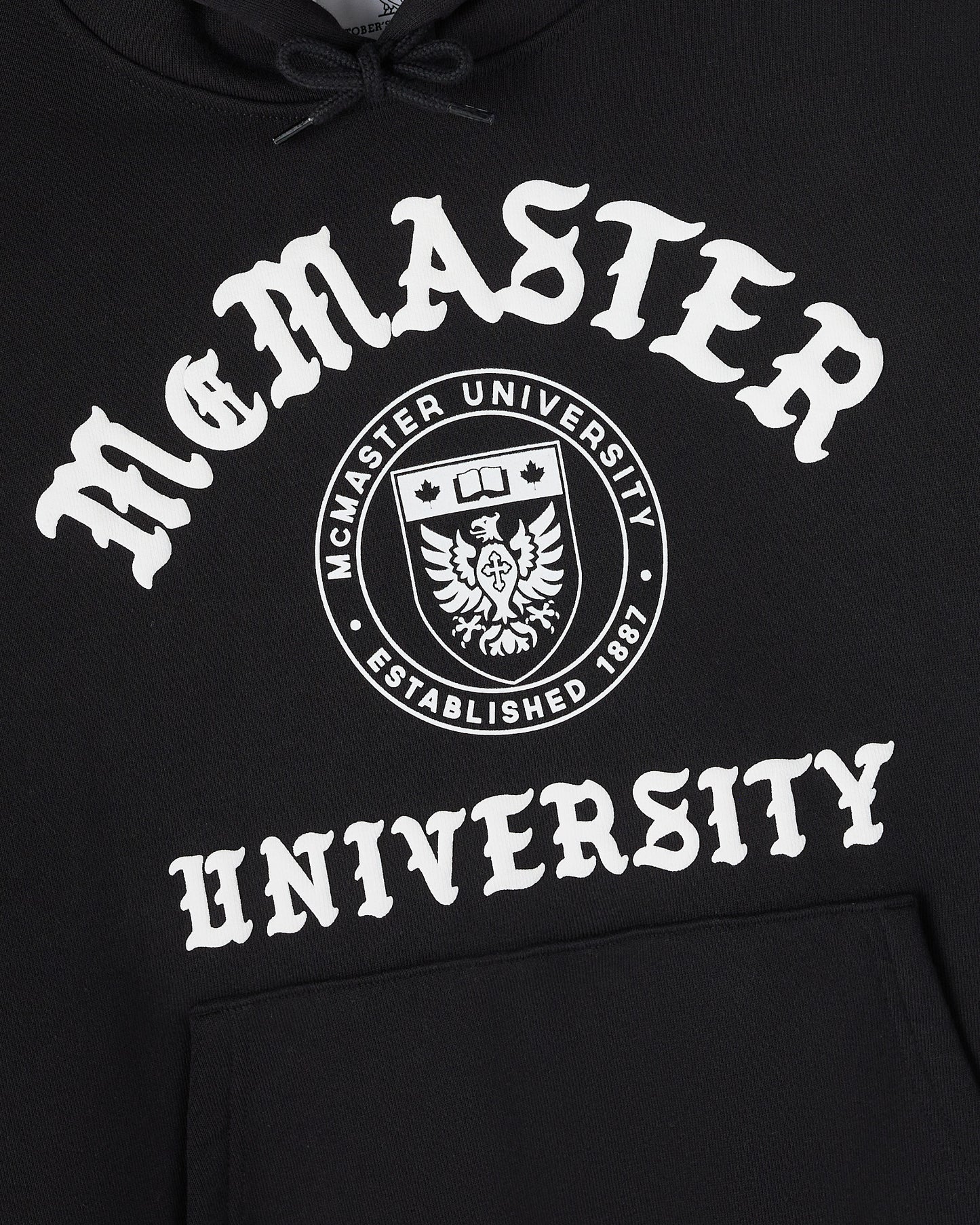 Sweat à capuche Université McMaster - Noir