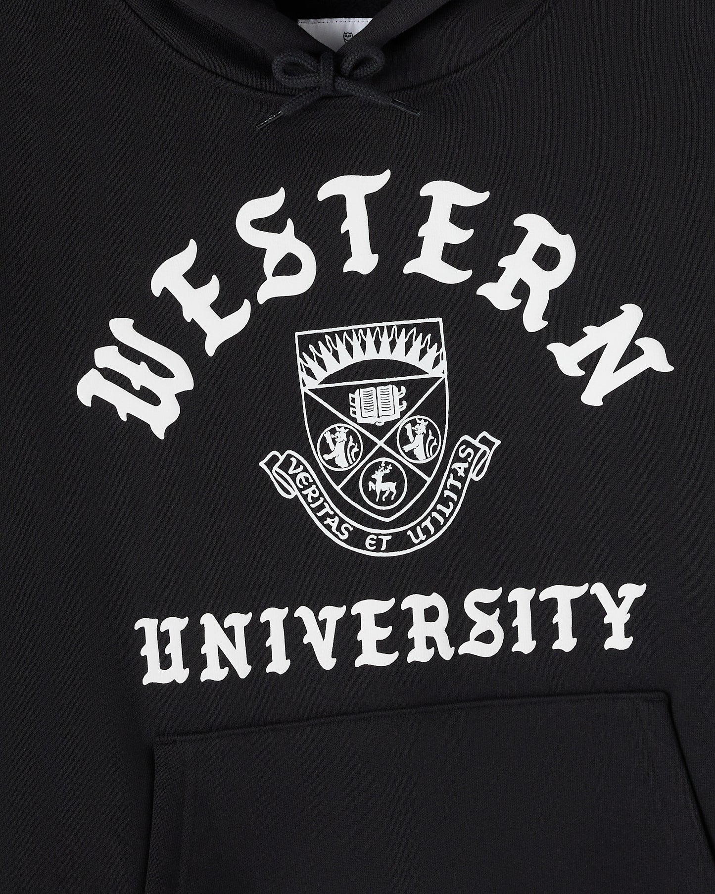 Sweat à capuche Western University – Noir