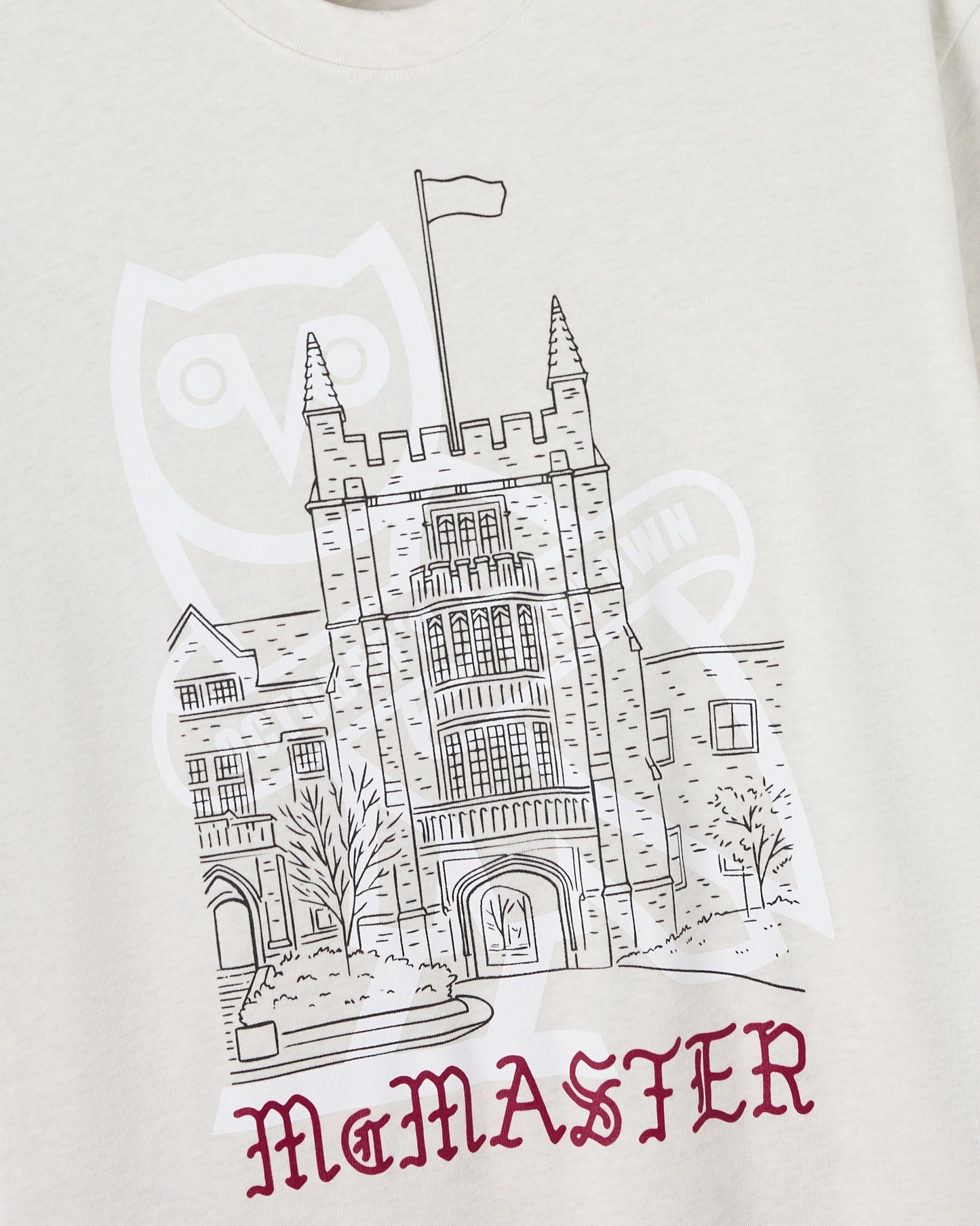McMaster University Heavy Weight Tee - Ash Heather Grey