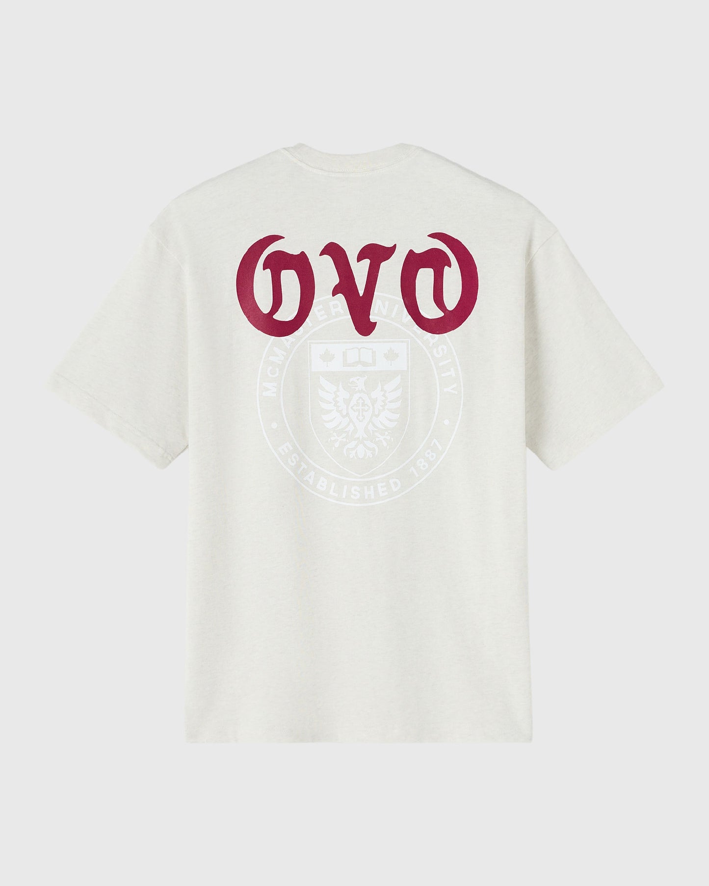 McMaster University Heavy Weight Tee - Ash Heather Grey