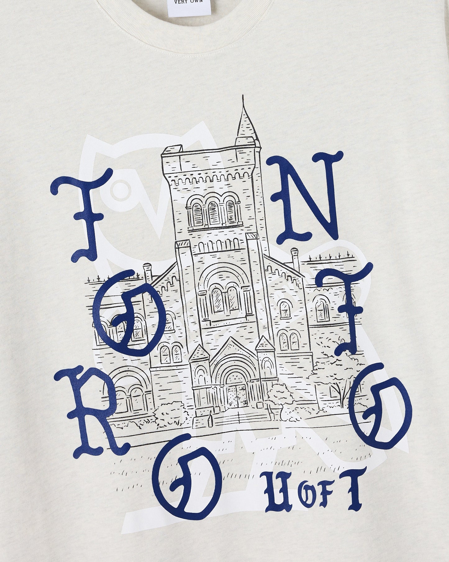 T-shirt lourd Université de Toronto - Gris chiné cendré