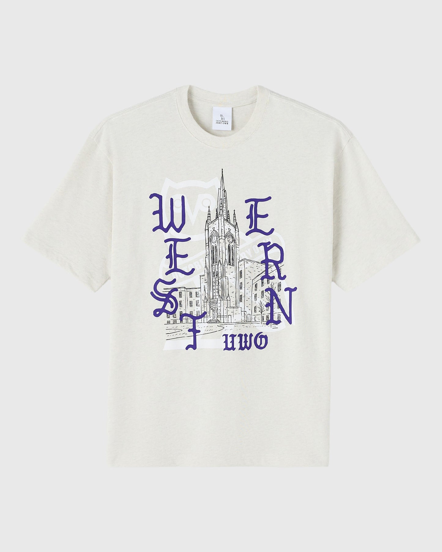 PLUS DE T-SHIRTS UNIVERSITAIRES - GRIS CHINÉ CENDRE