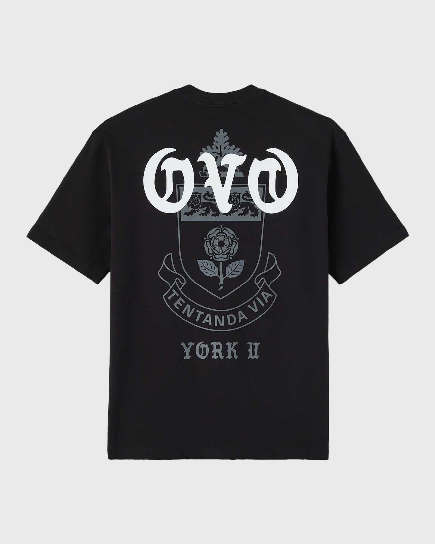 T-shirt lourd Université York - Noir