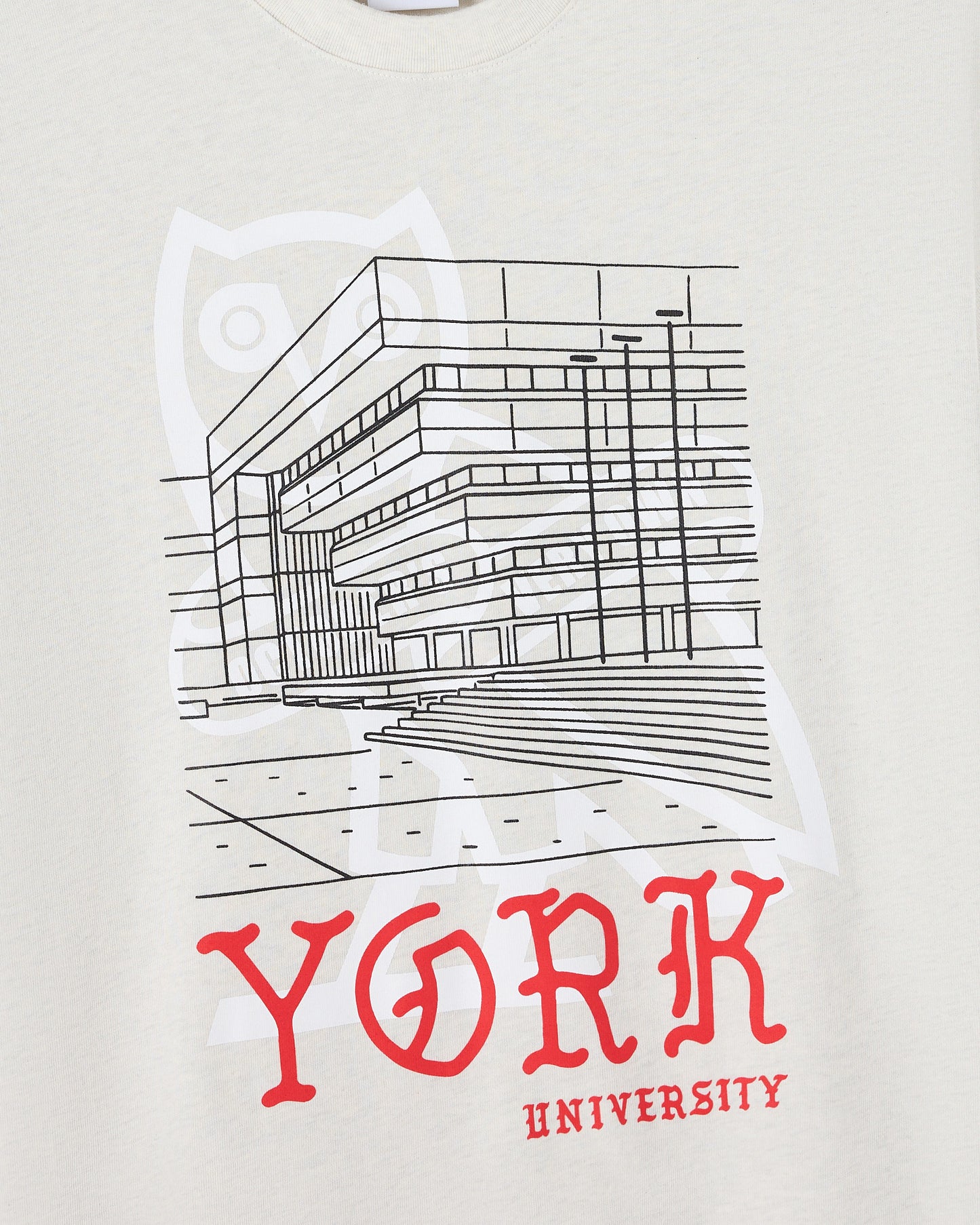 T-shirt épais York University – Gris cendré chiné