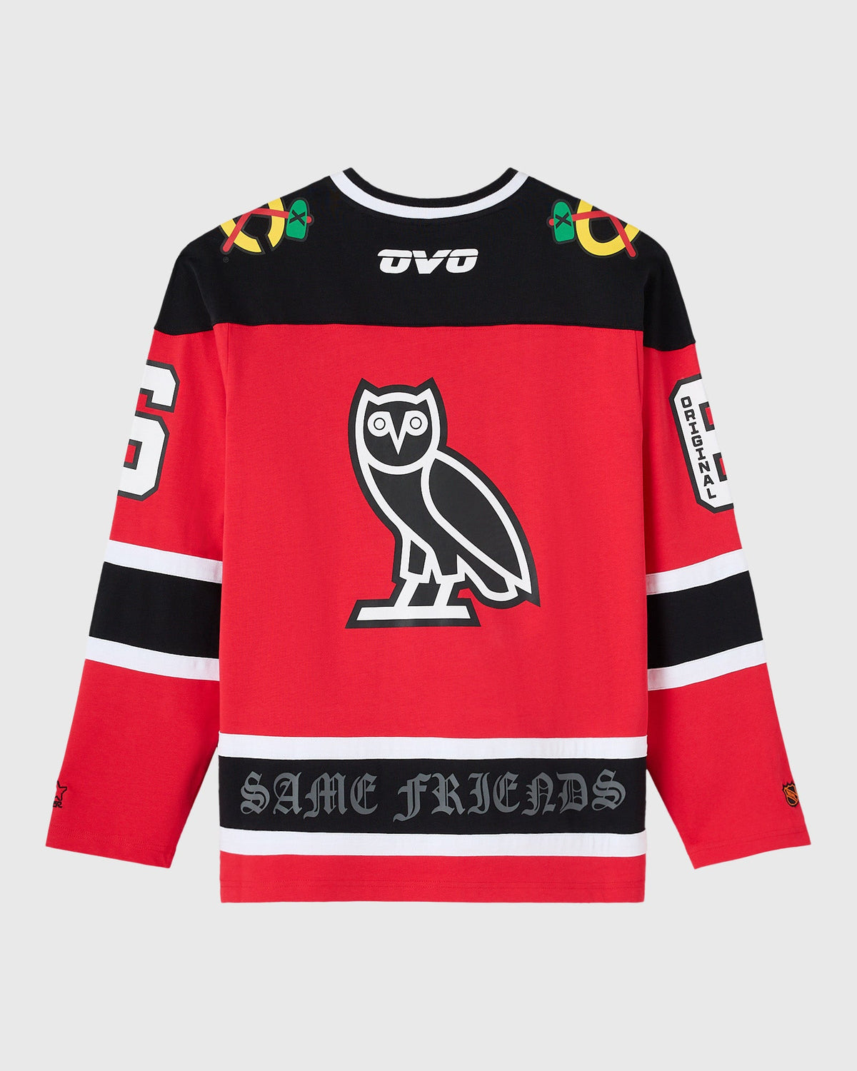 STARTER Chicago Blackhawks Long-Sleeve Tee - Red