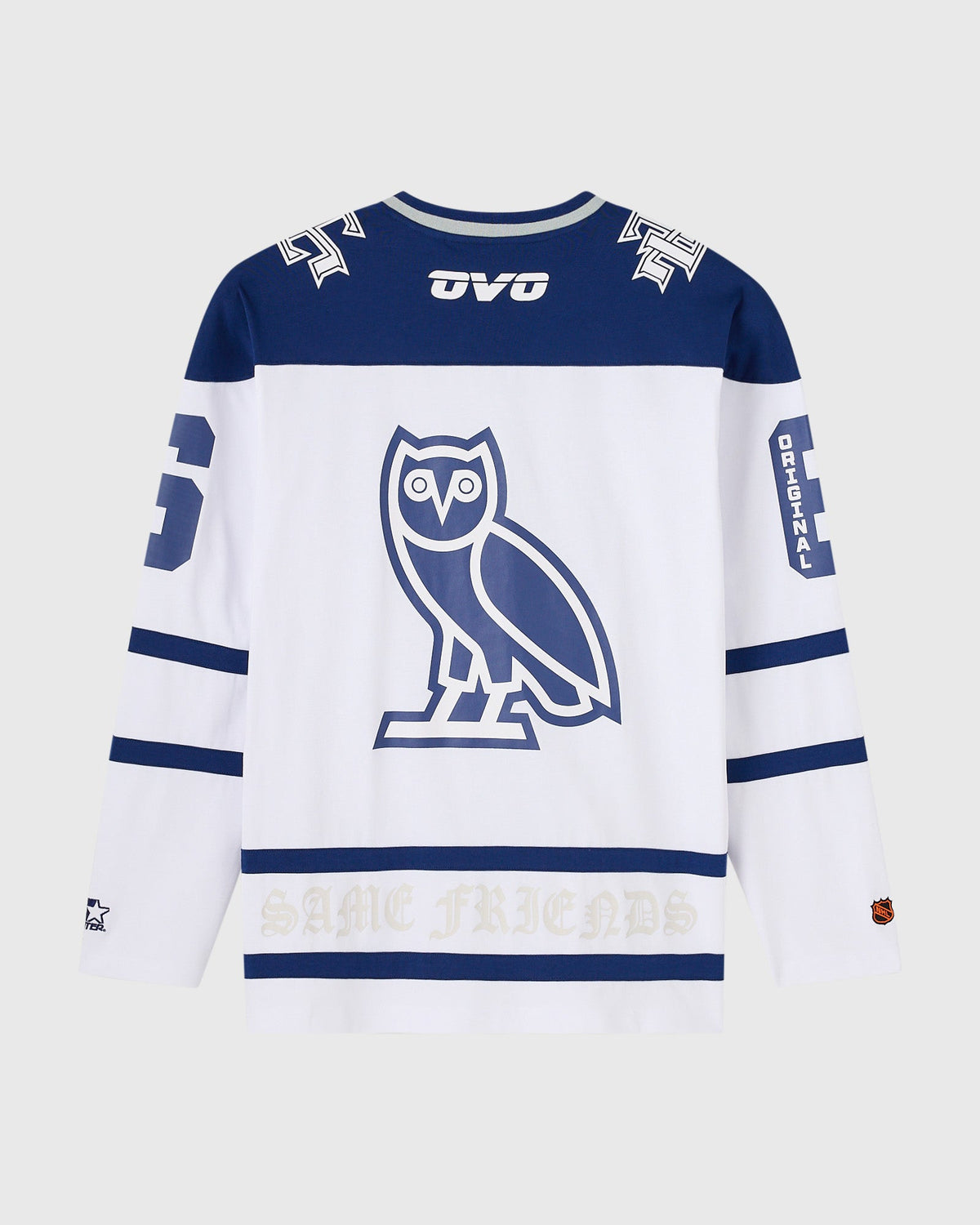 NHL STARTER HOCKEY LS T-SHIRT - WHITE - MAPLE LEAFS
